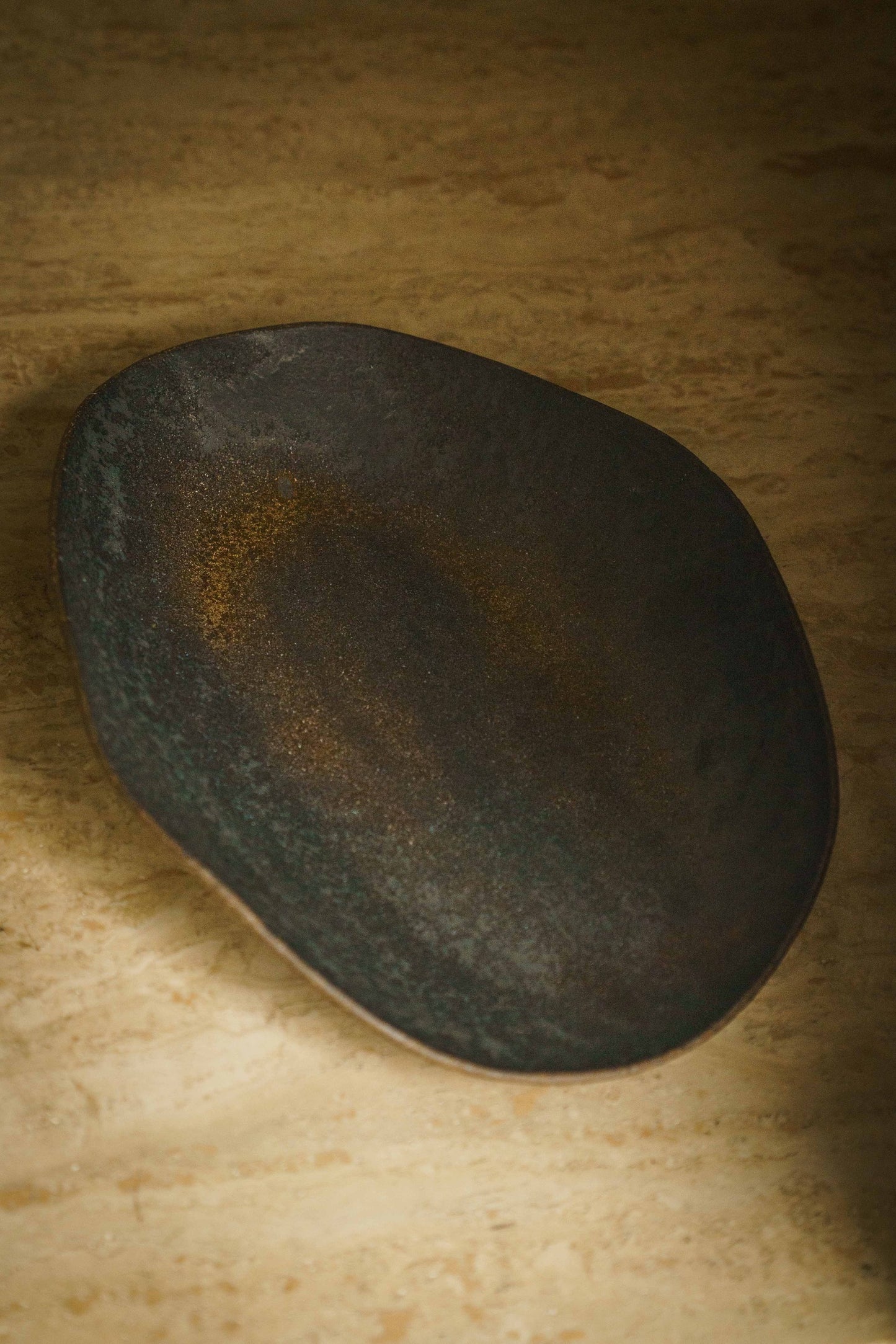Metallic Bronze Trinket/Incense Dish