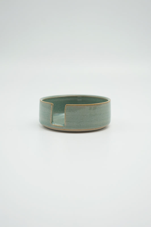 Medium Notched Mini Dish in Celadon