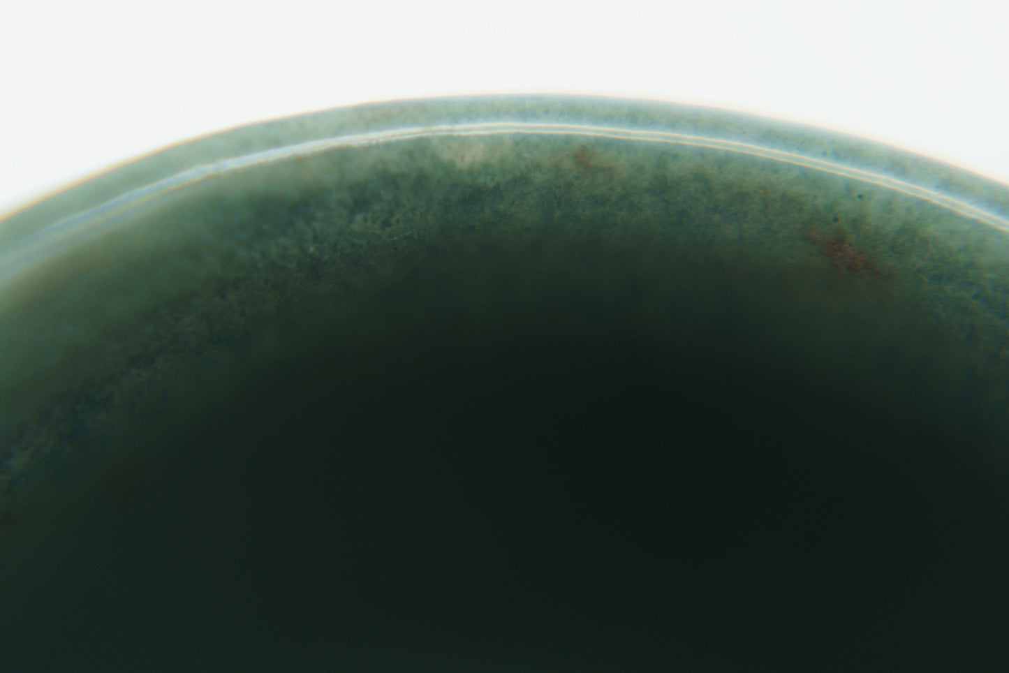 Ridged Teacup in Deep Turquoise
