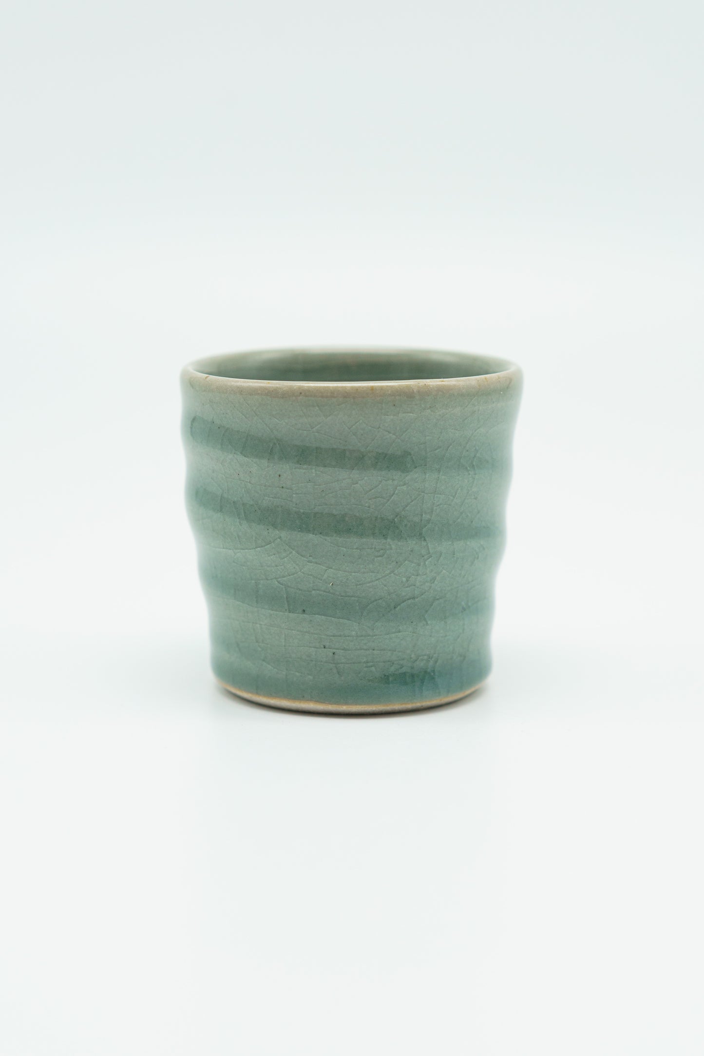 Swirl Cup in Celadon Blue