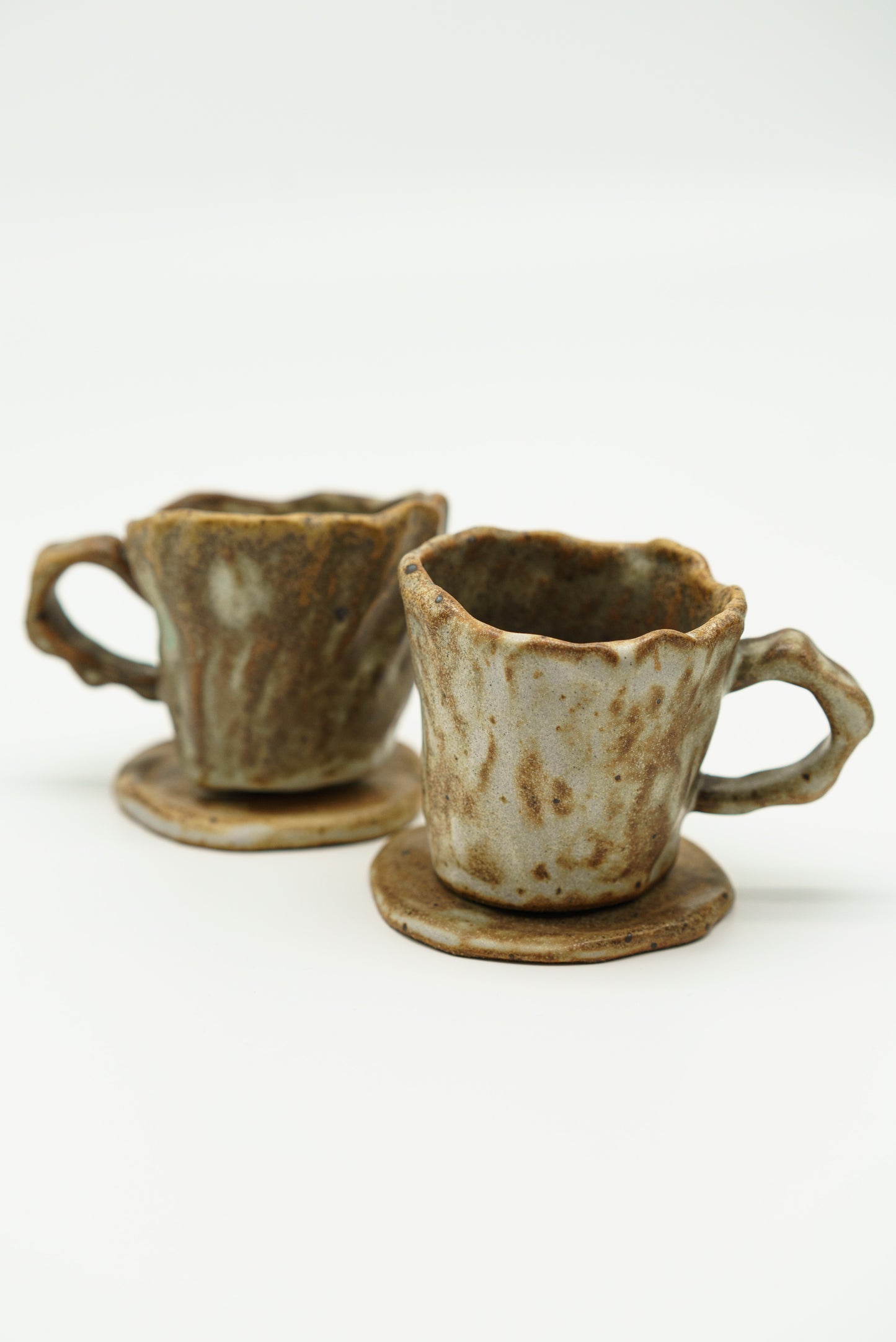 Wonky Teacup Set in Creamy Caramel