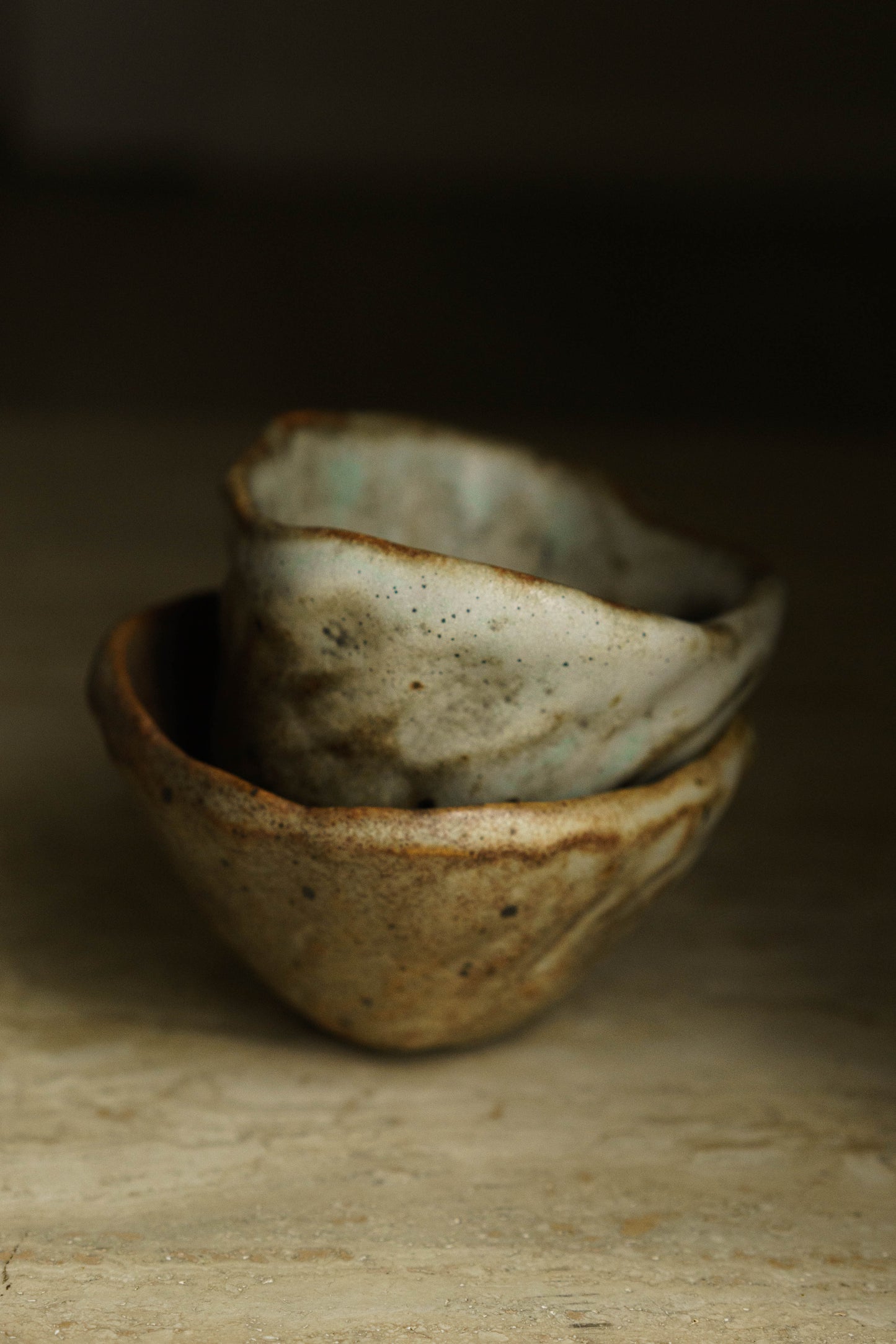 Handbuilt Toasted Cups