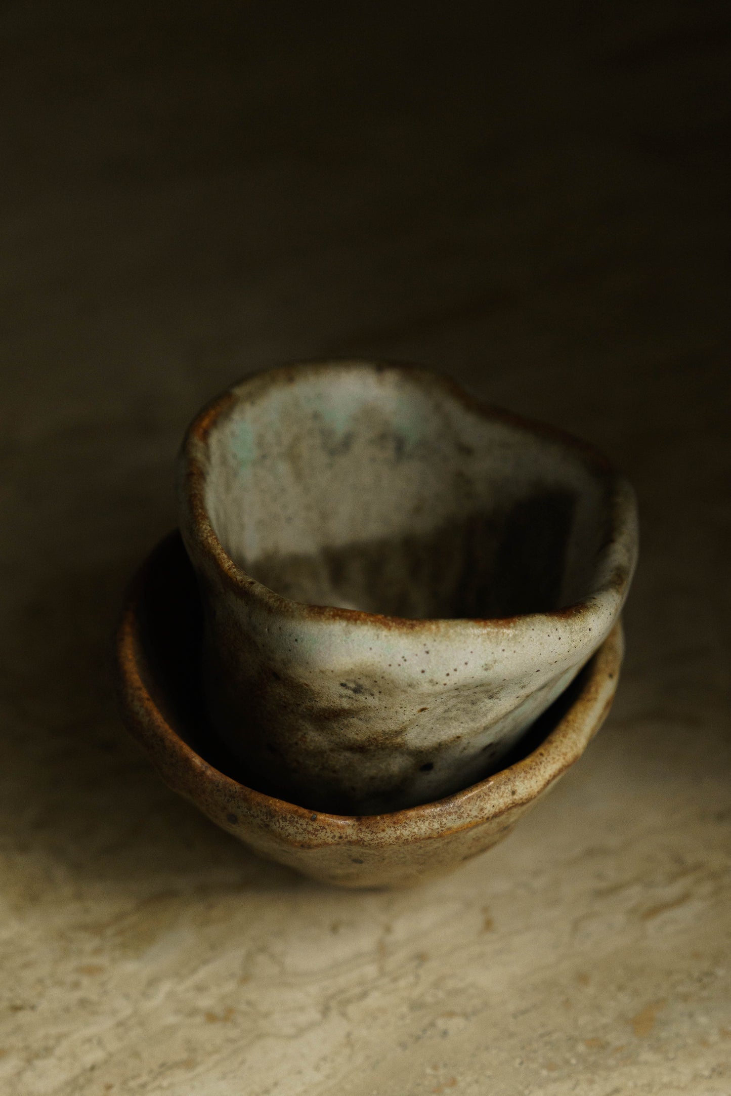 Handbuilt Toasted Cups