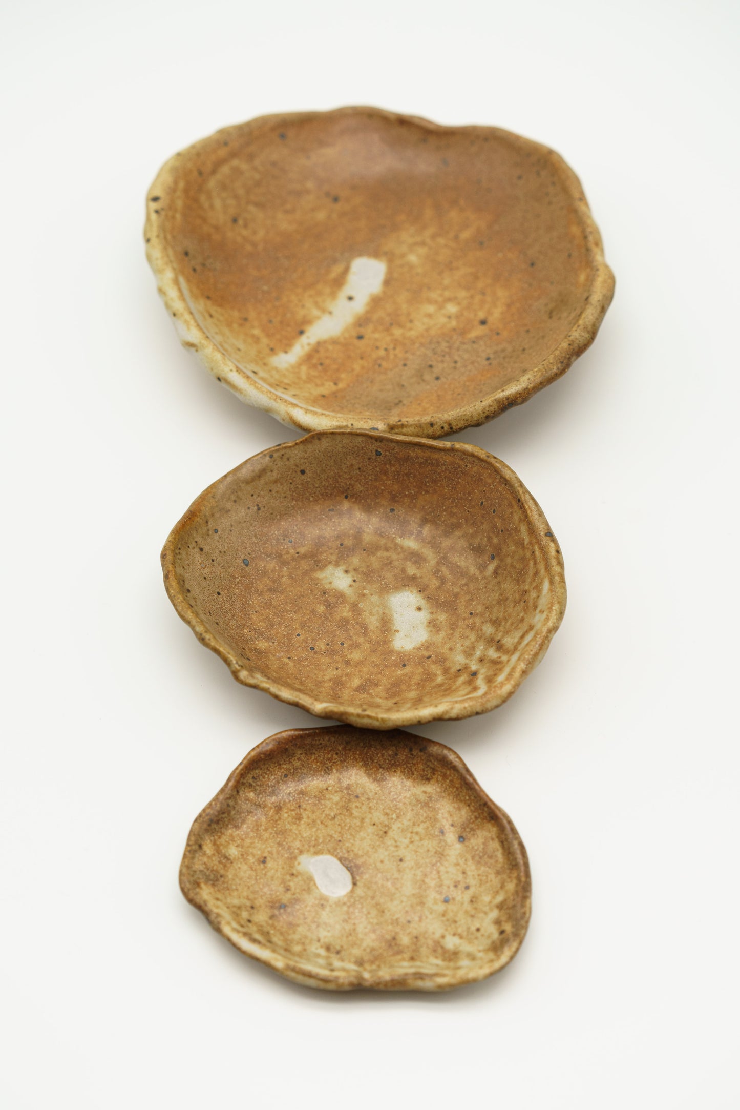 Nesting Trinket dishes in Toasted Cream