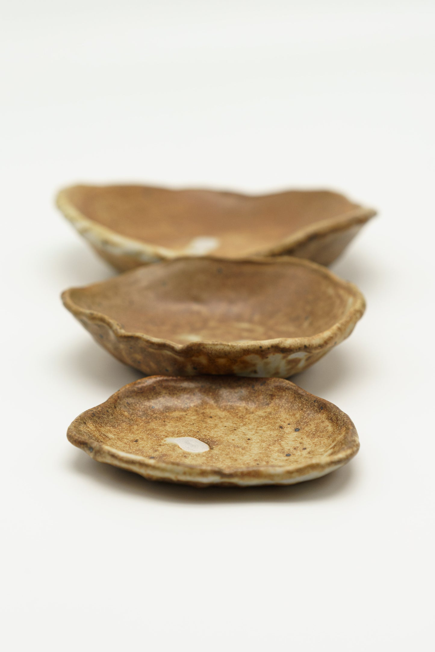 Nesting Trinket dishes in Toasted Cream
