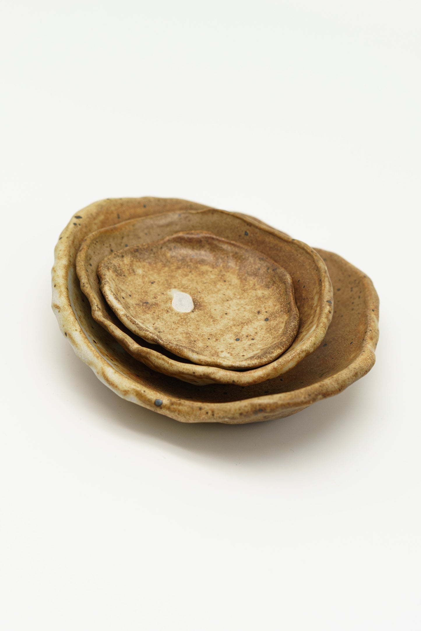Nesting Trinket dishes in Toasted Cream