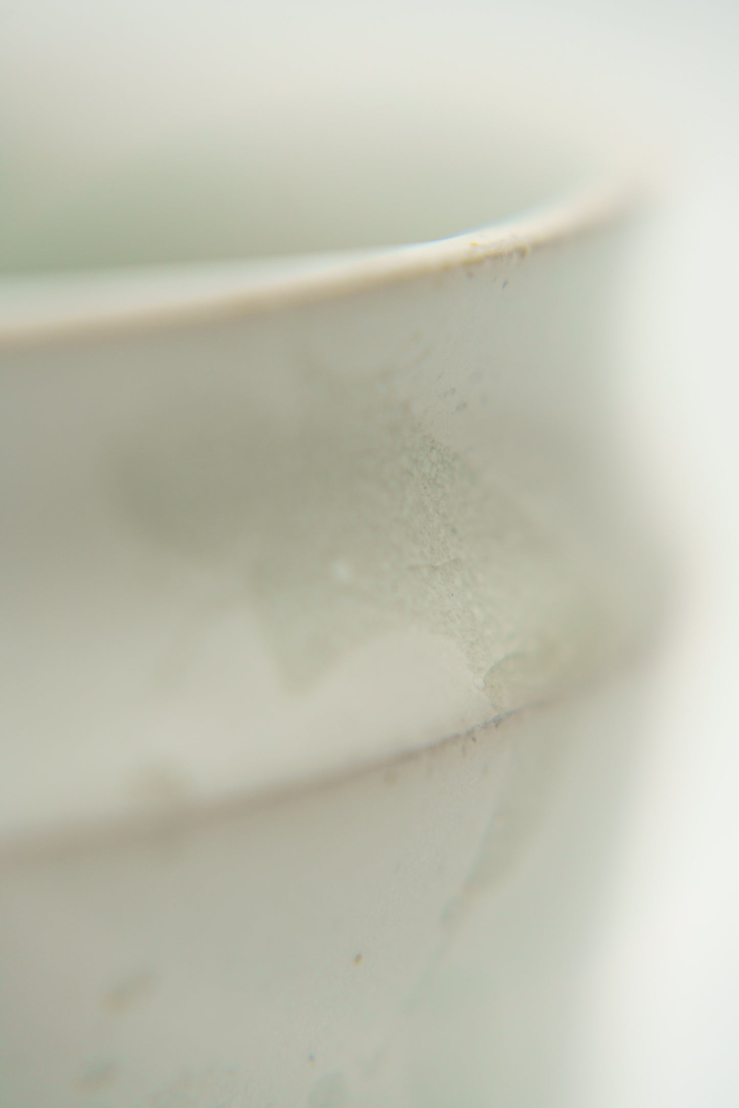 Tapered Vase in White Splatter