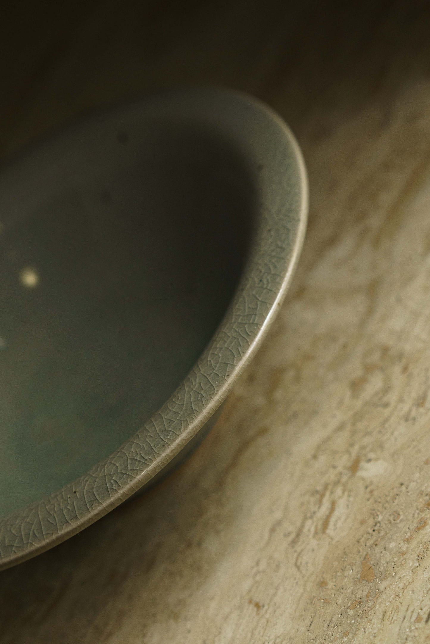 Wide Rim Celadon Bowl
