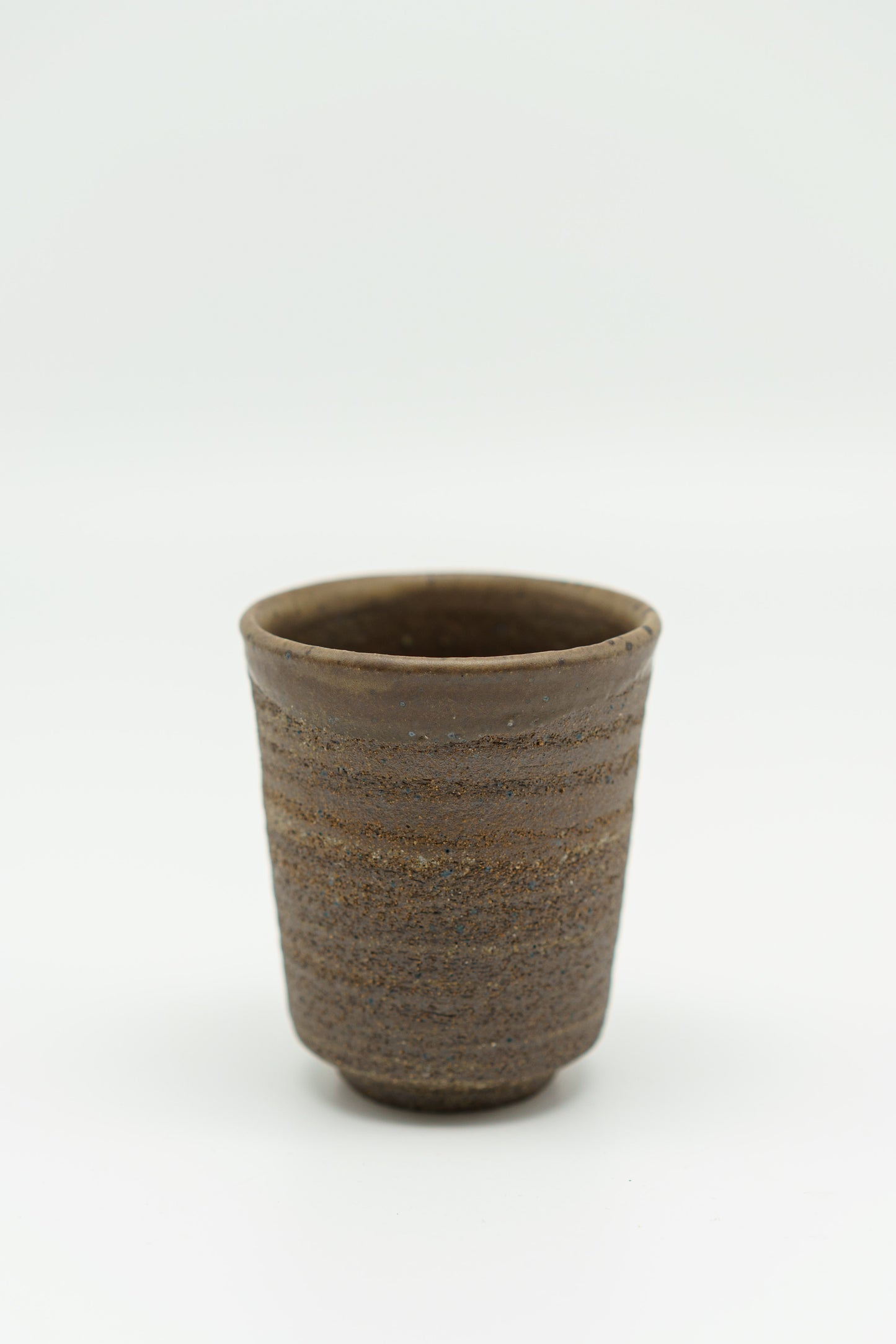 Taller Rustic Swirl Cup with Unglazed Exterior