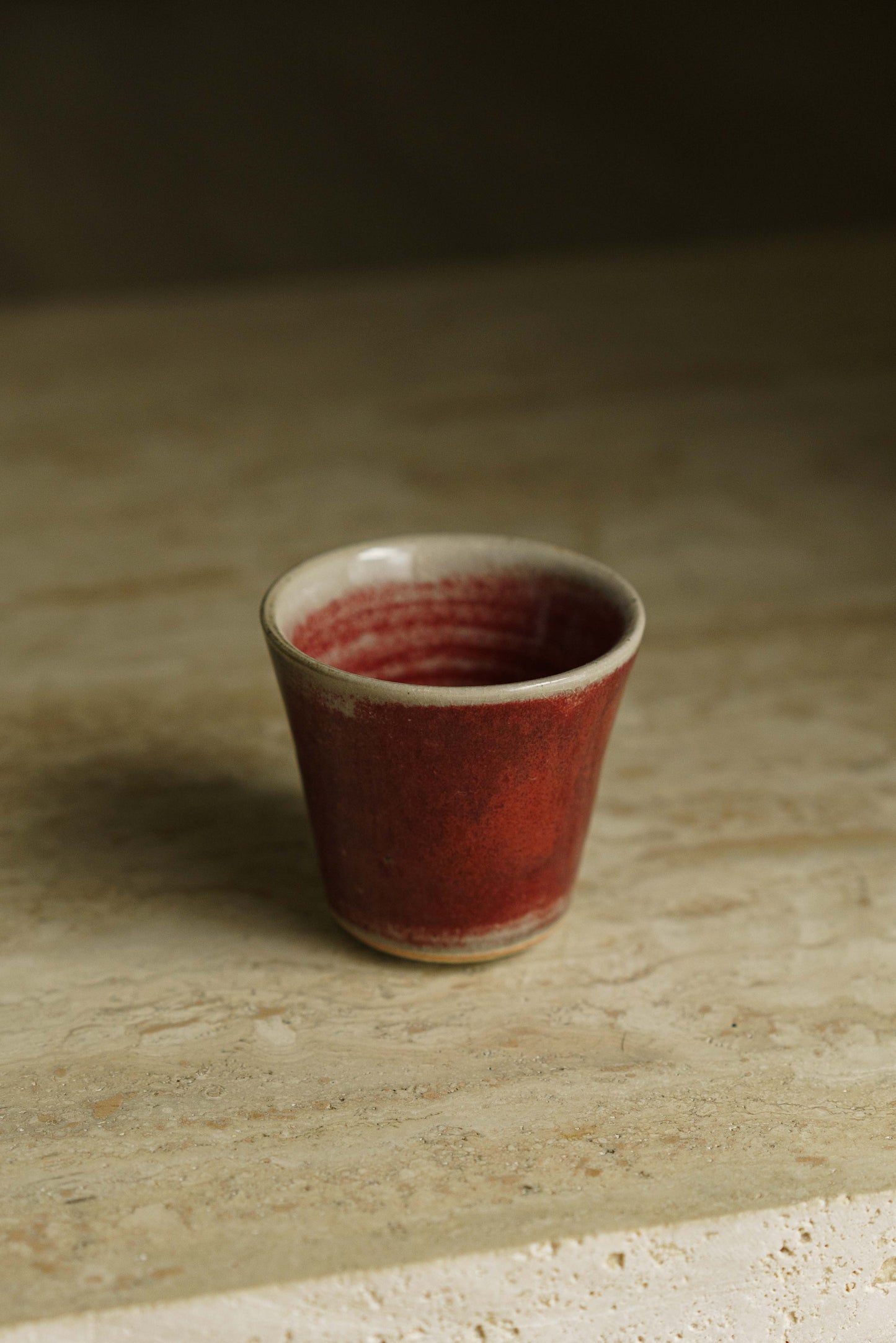 Small Red Tapered Cup