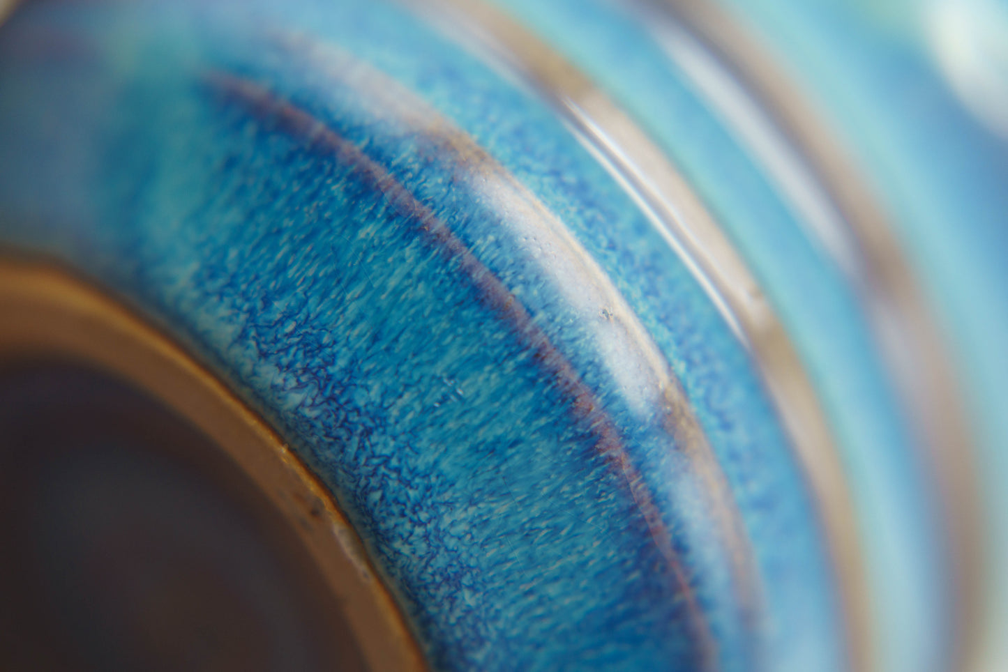 Ridged Cup in Cerulean Blue