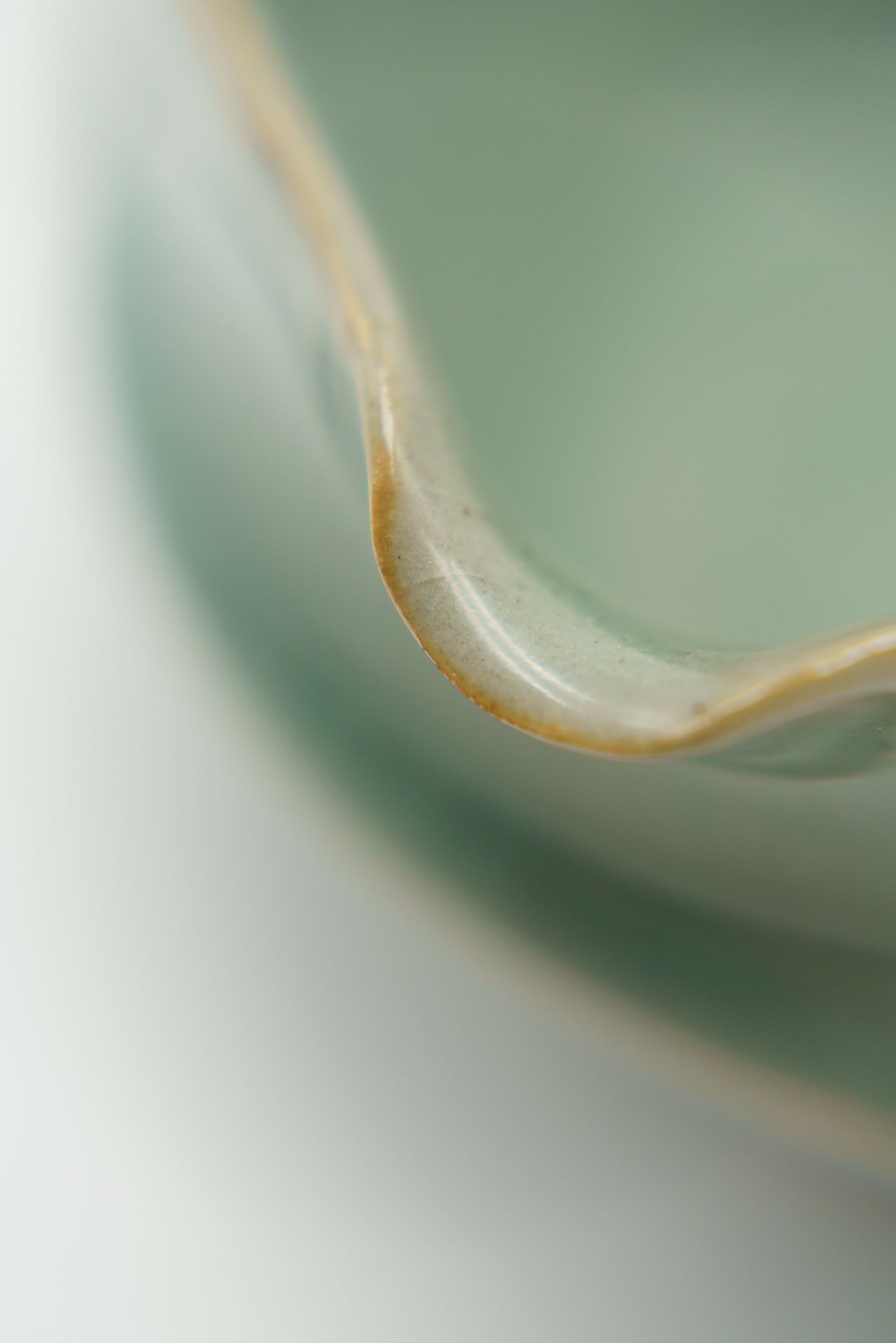 Sharp Matcha Bowl in Celadon Blue