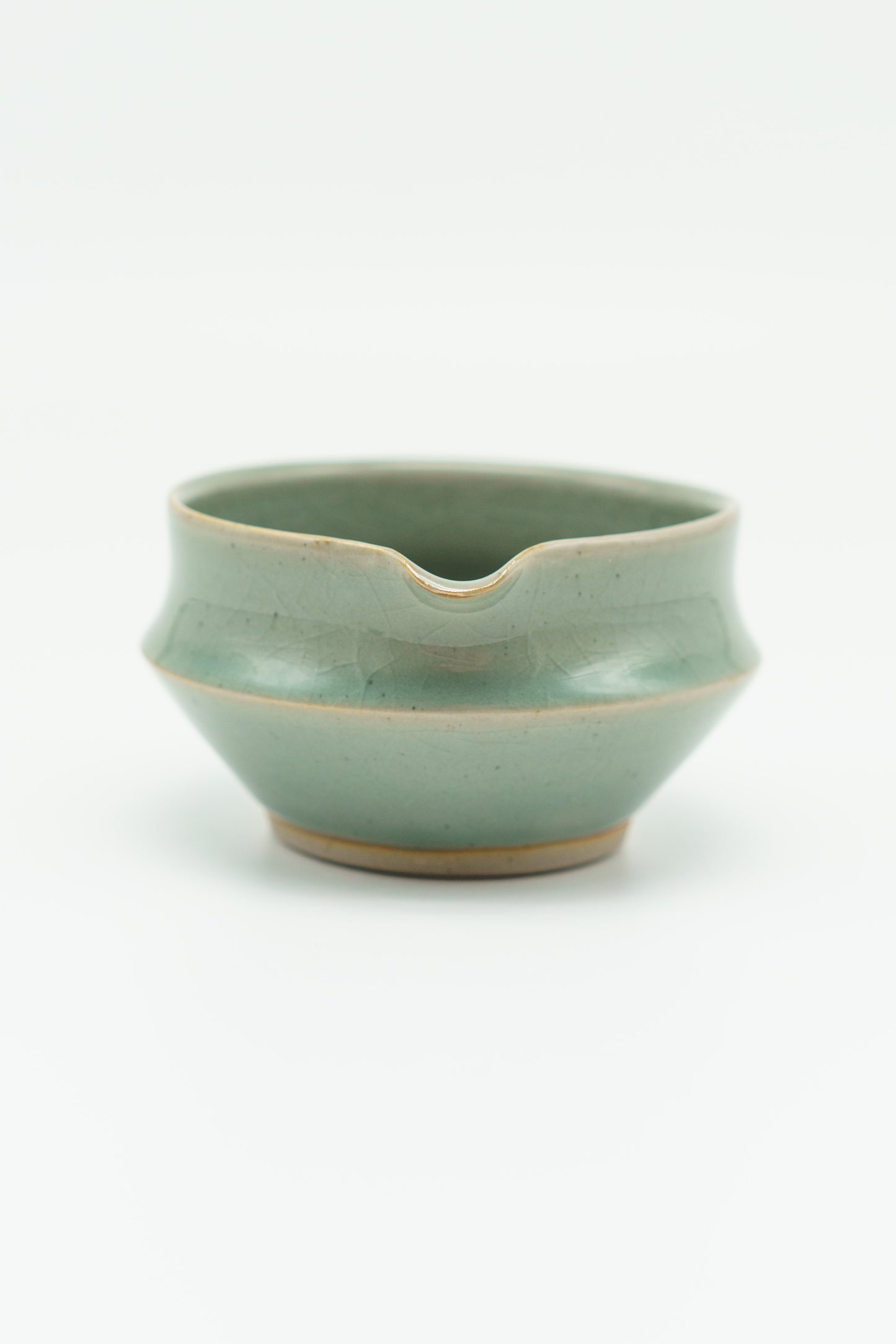 Sharp Matcha Bowl in Celadon Blue