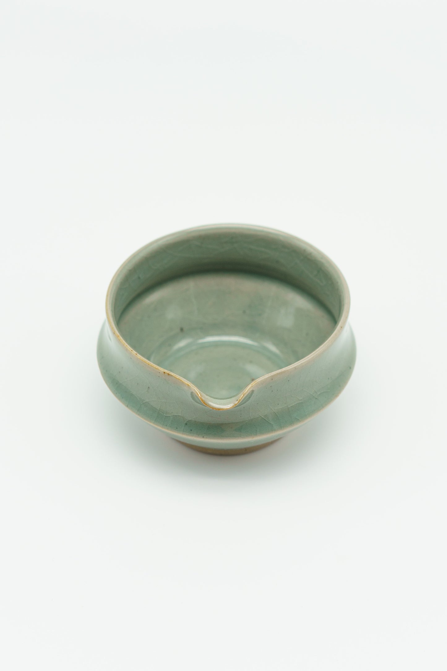 Sharp Matcha Bowl in Celadon Blue