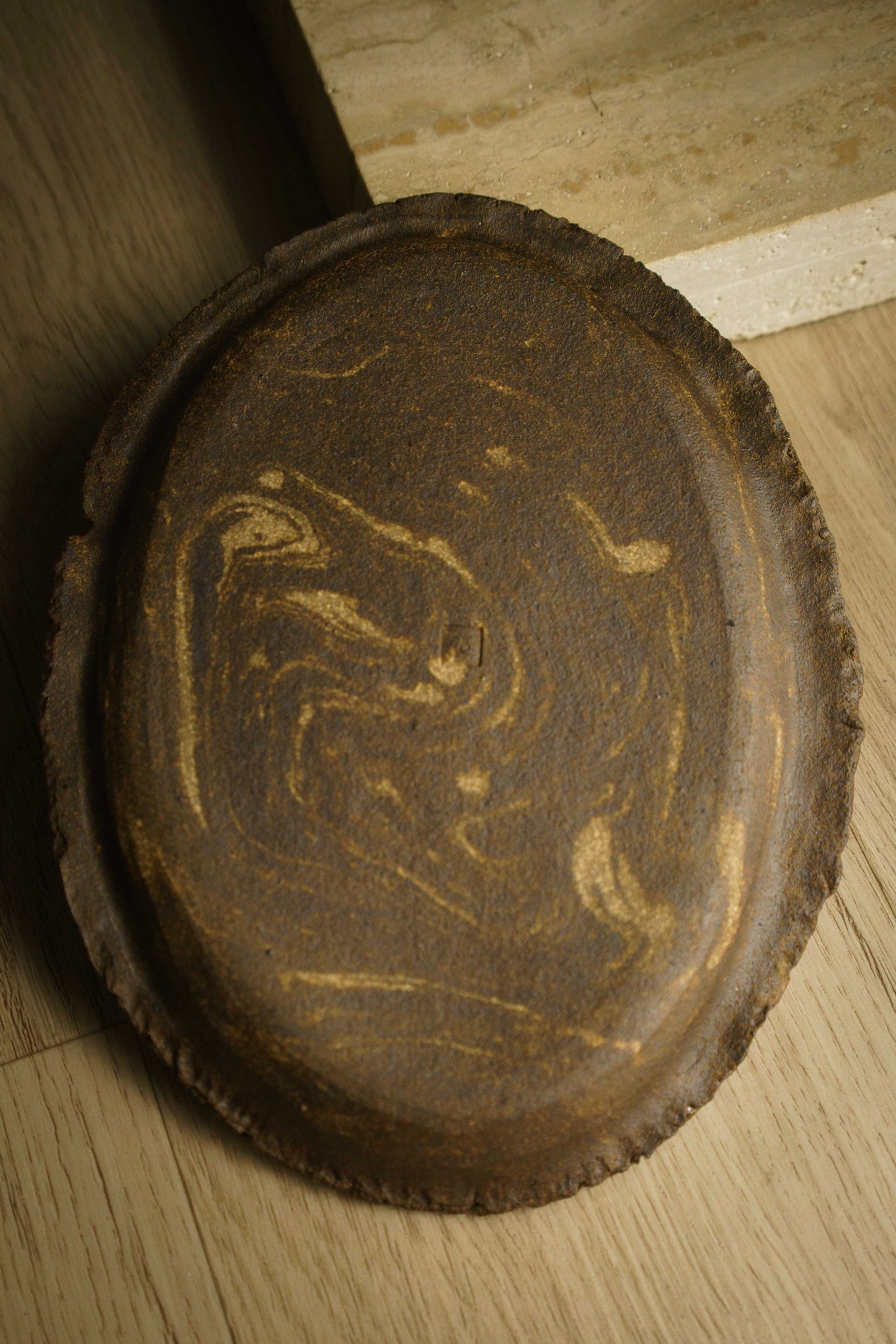 Marbled Oval Tray