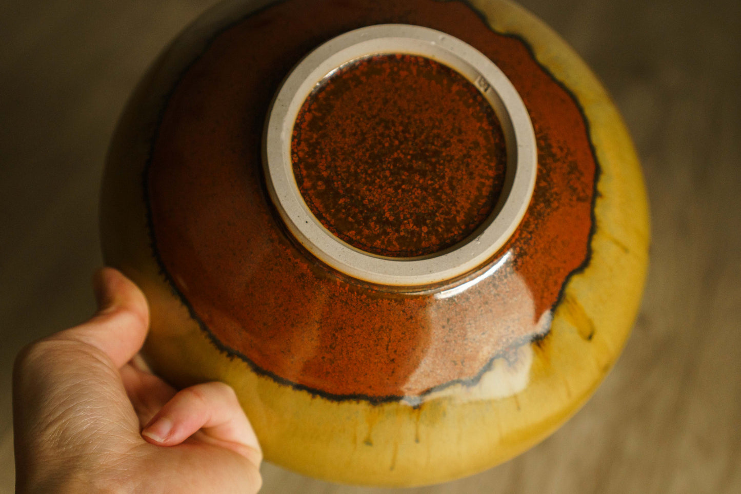 Flowy Yellow Bowl