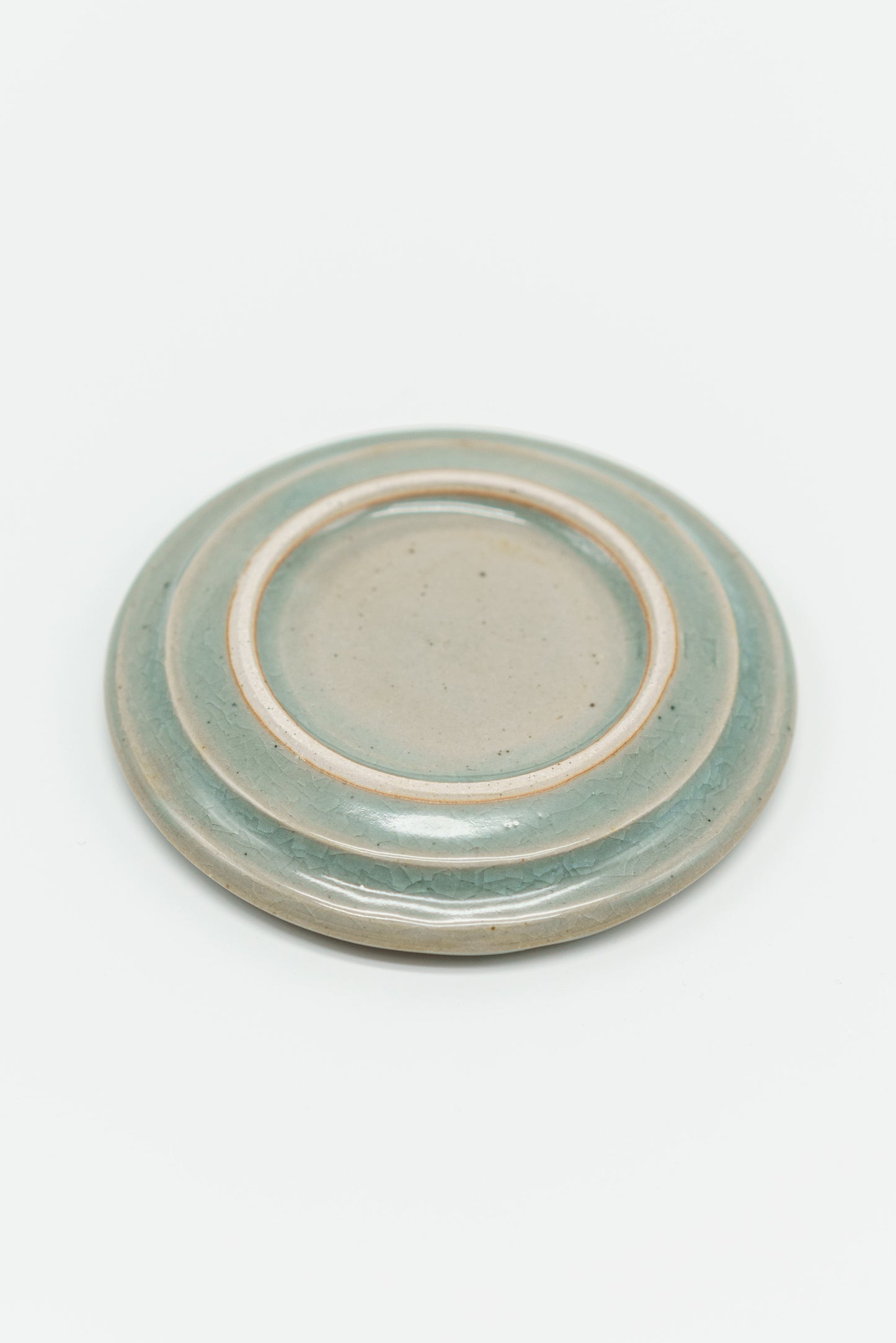 Celadon Trinket Dish with Ridged Bottom