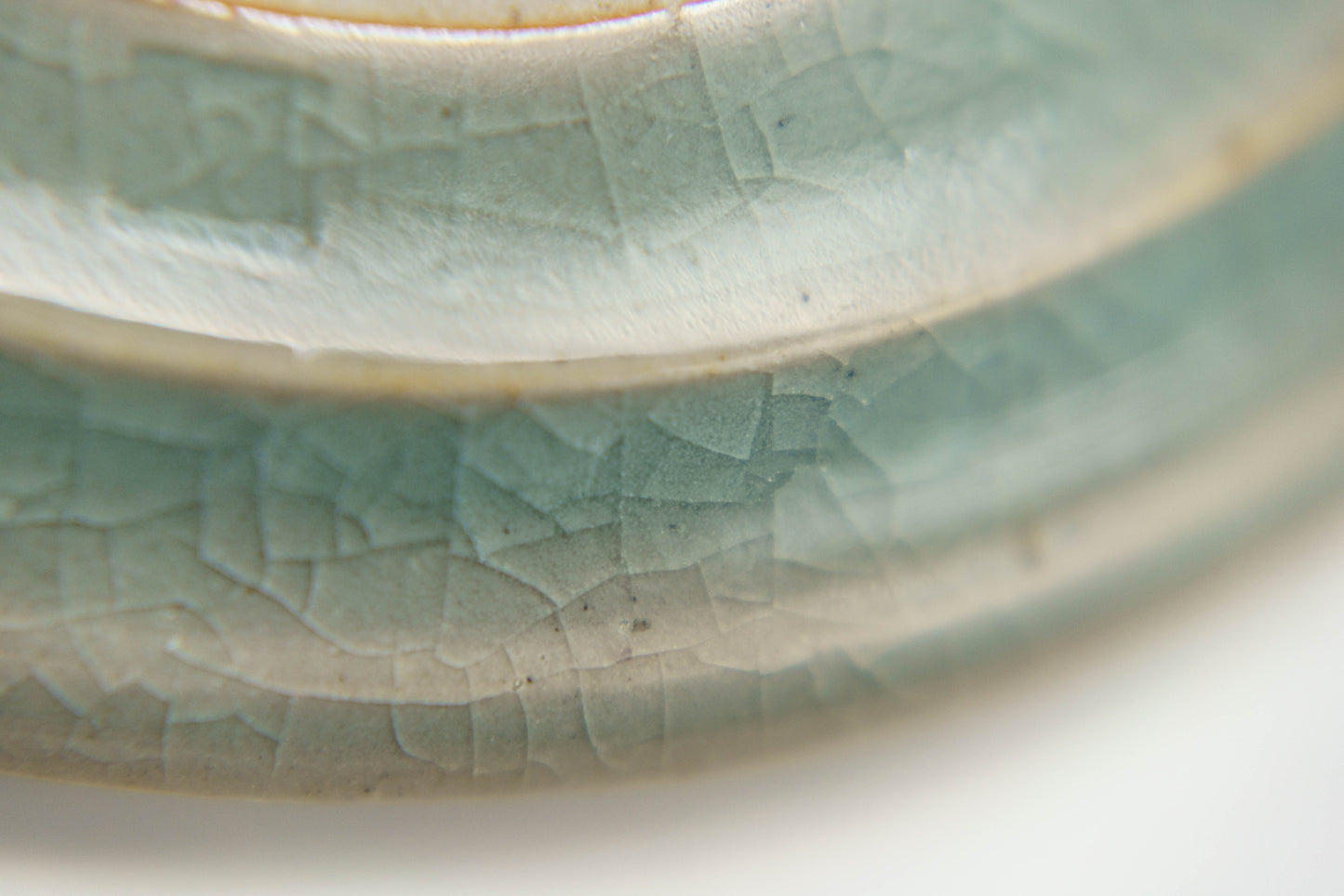 Celadon Trinket Dish with Ridged Bottom