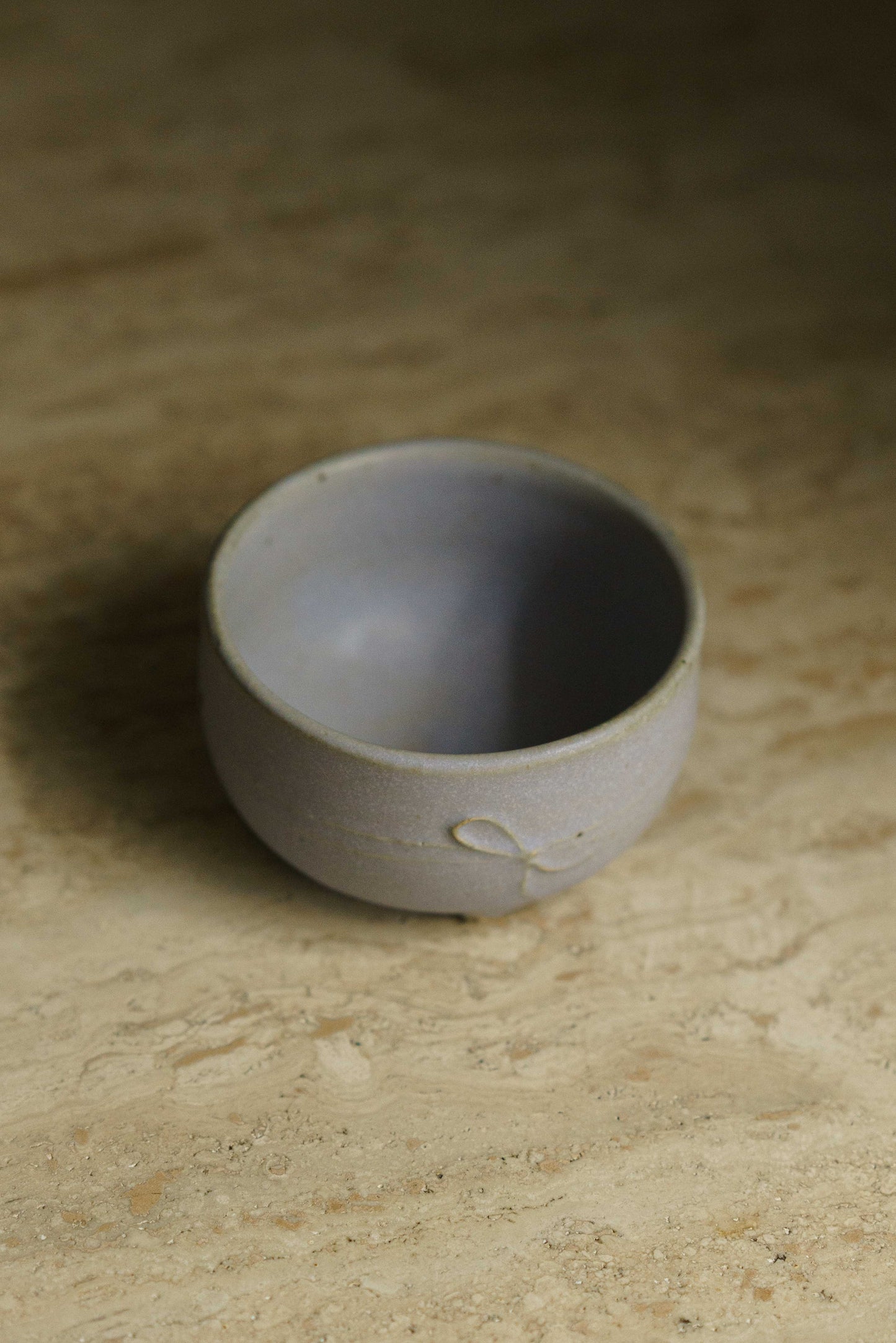 Short Ribbon Teacup in Lavender - Seconds