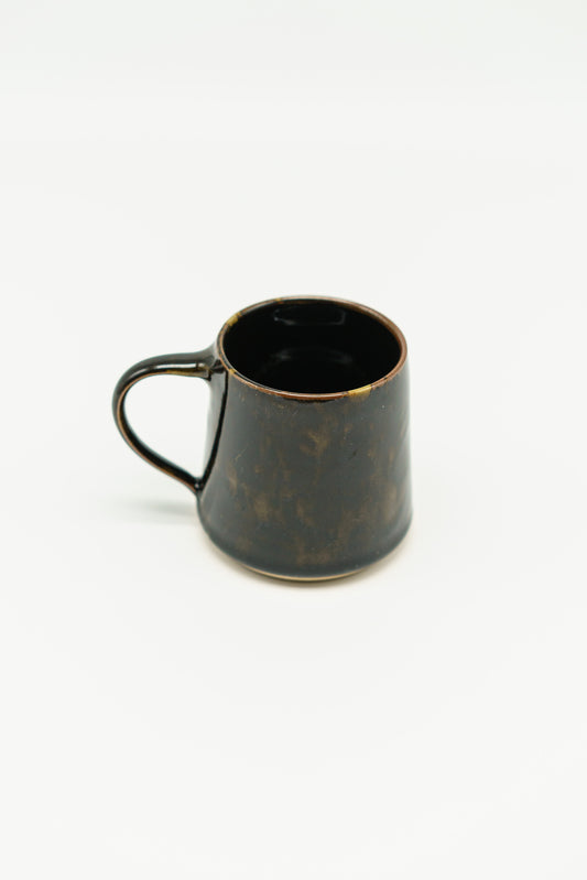 Large Cloudy Black and Yellow Mug