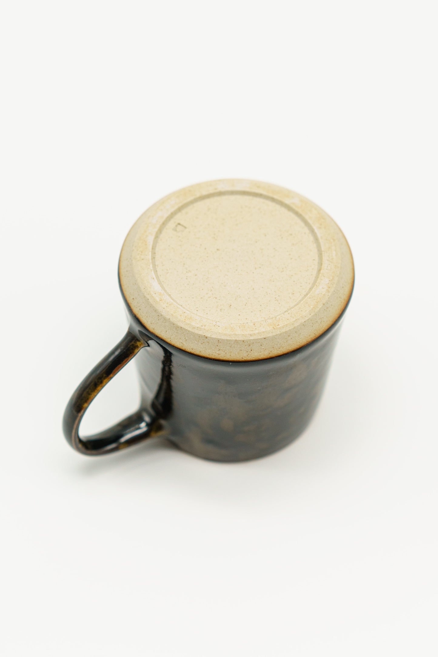 Large Cloudy Black and Yellow Mug