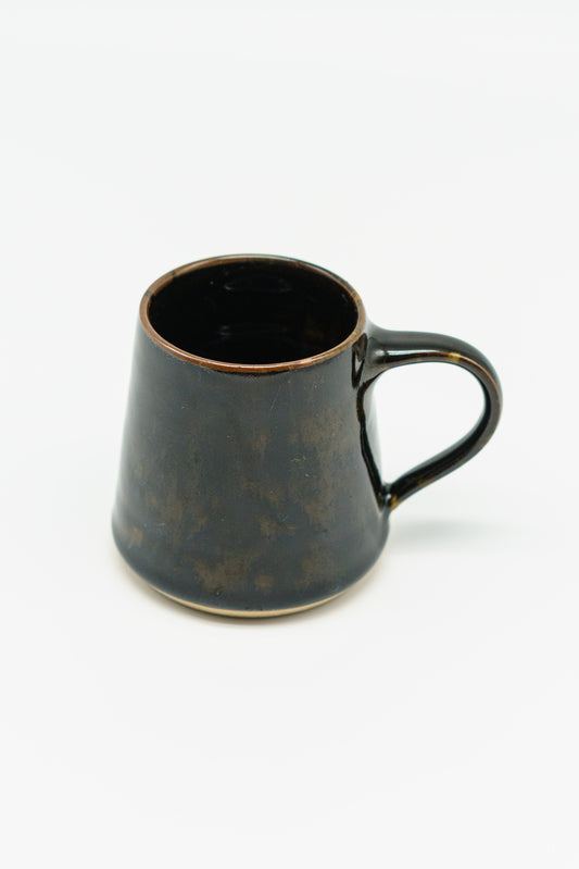 Cloudy Black and Yellow Mug