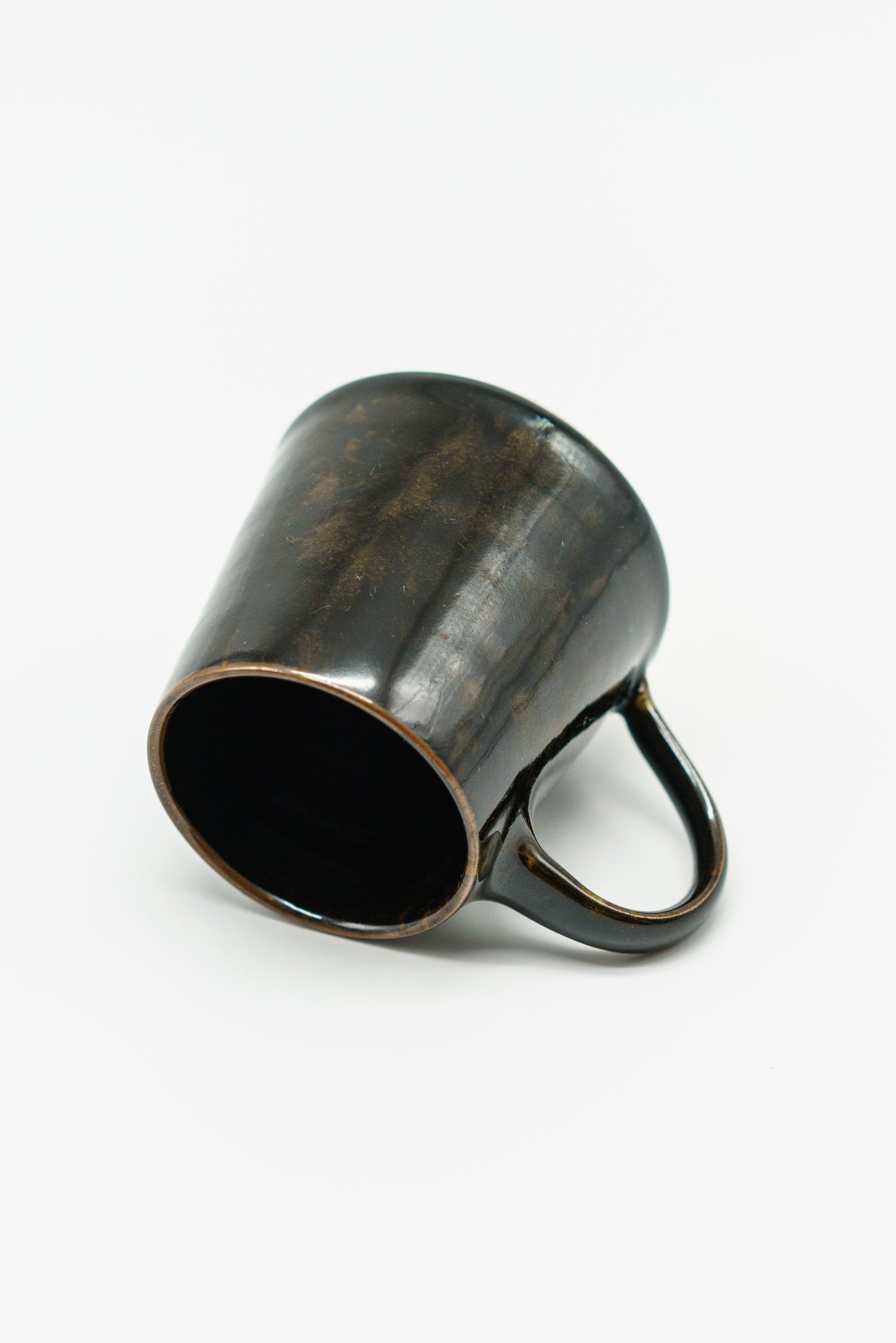 Cloudy Black and Yellow Mug