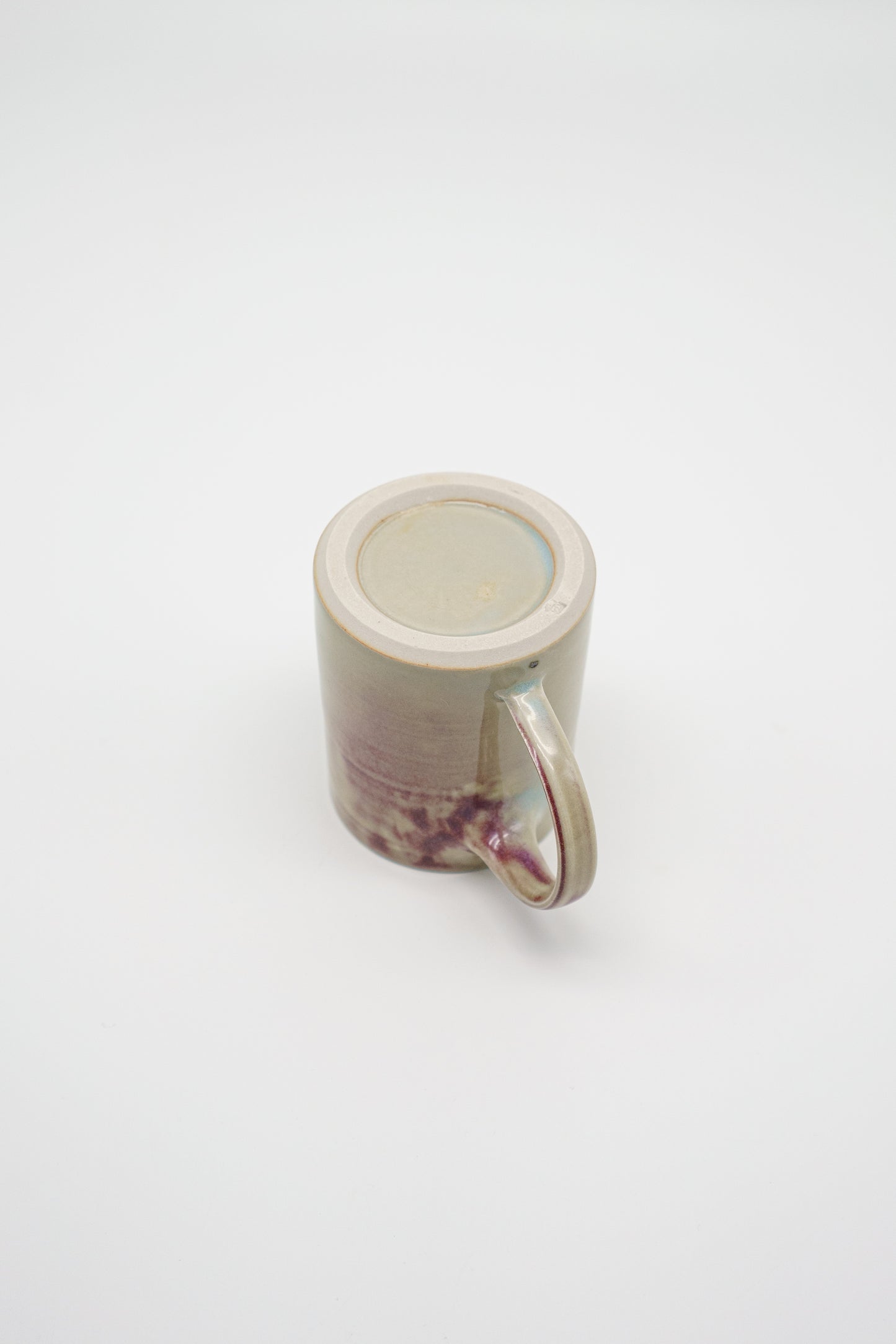 Straight Mug in Chun Blue with Blush