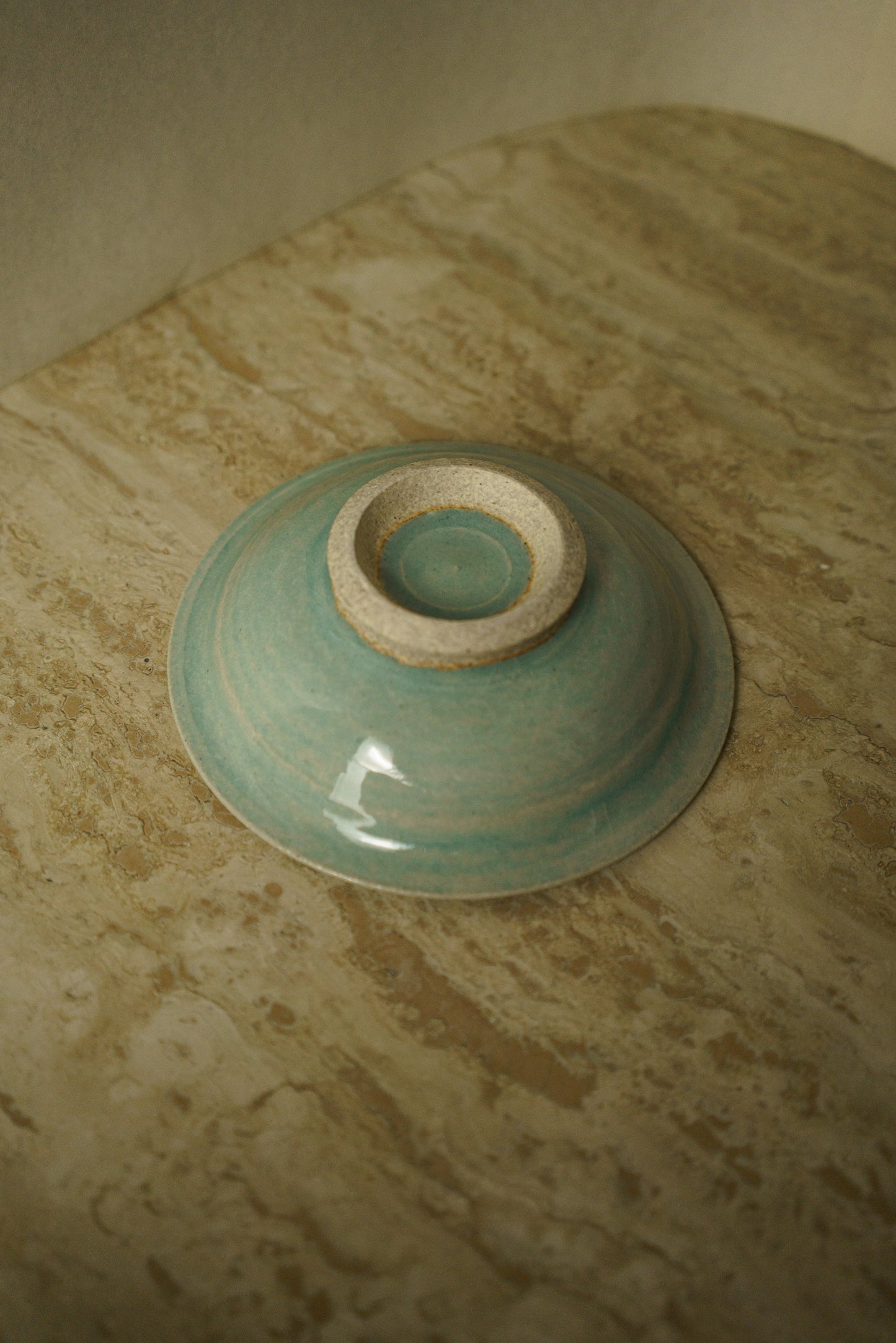 Shallow Blue Puddle Bowl