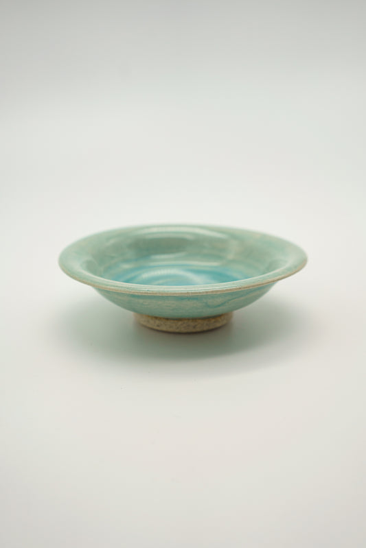 Shallow Blue Puddle Bowl