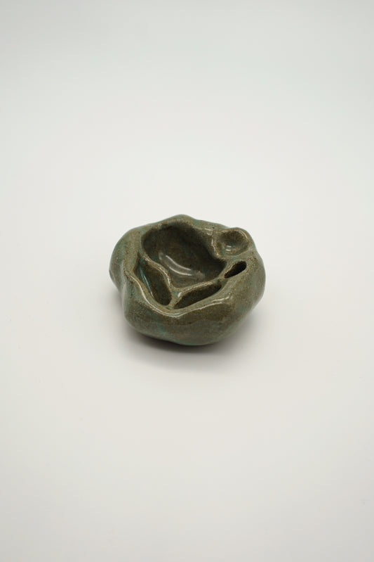 Round Green Trinket Holder