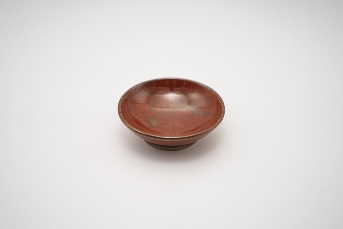 Small Shallow Bowl in Earthy Red