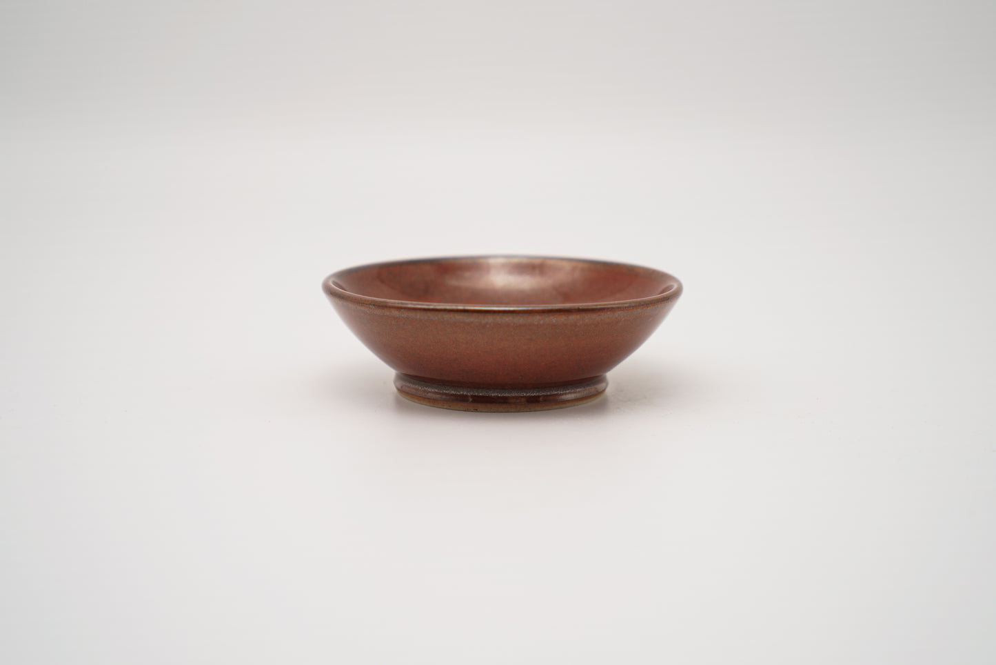 Small Shallow Bowl in Earthy Red