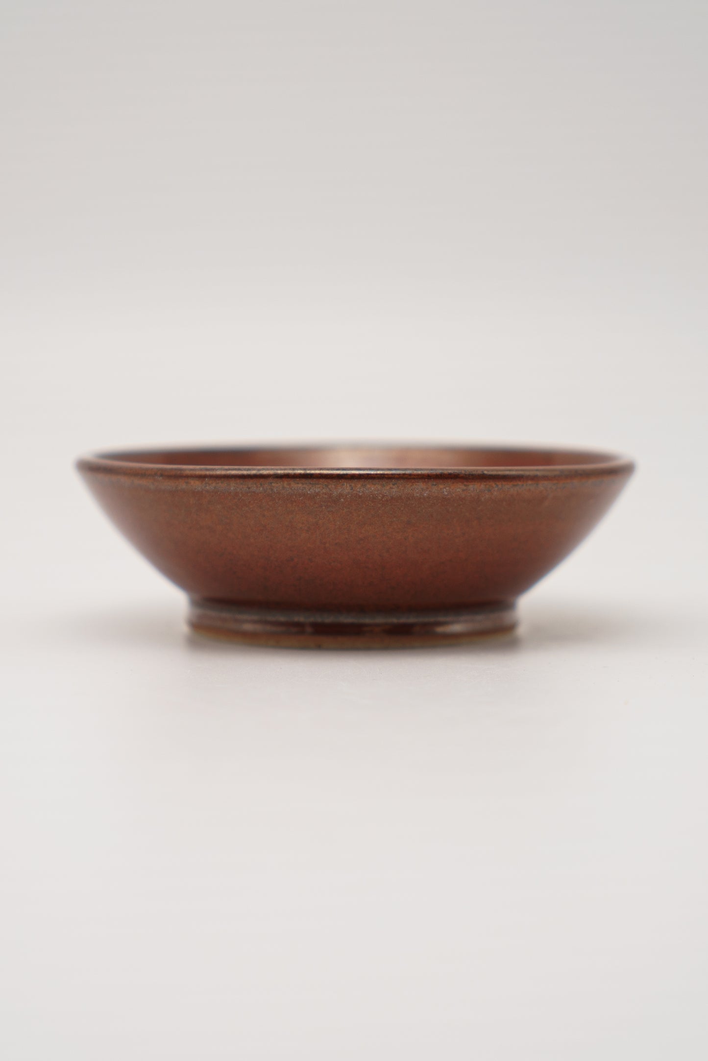 Small Shallow Bowl in Earthy Red