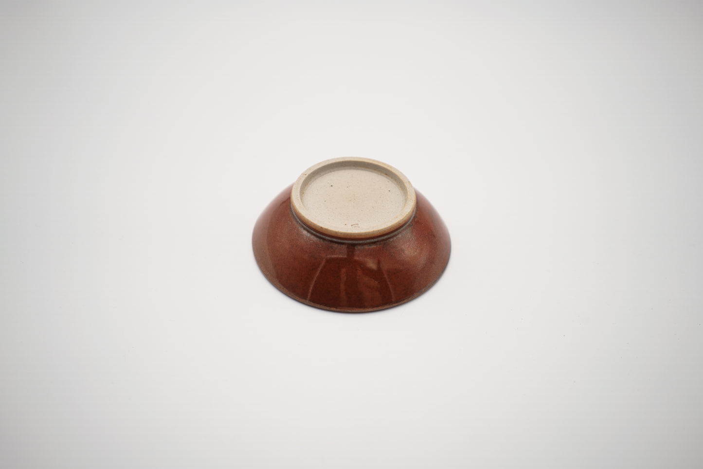 Small Shallow Bowl in Earthy Red