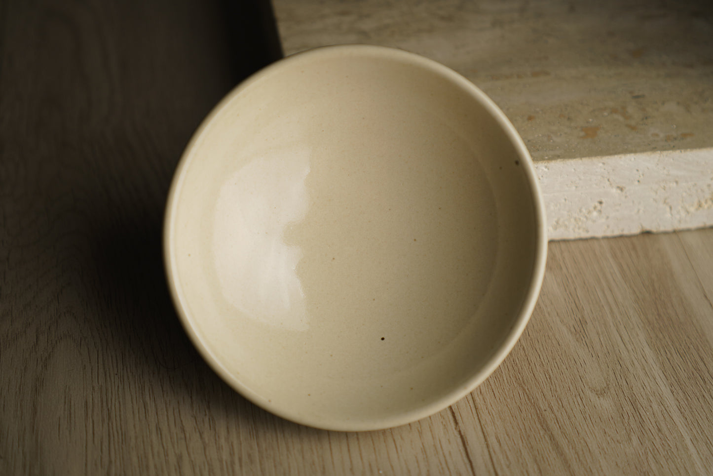Small Shallow Bowl in Cream