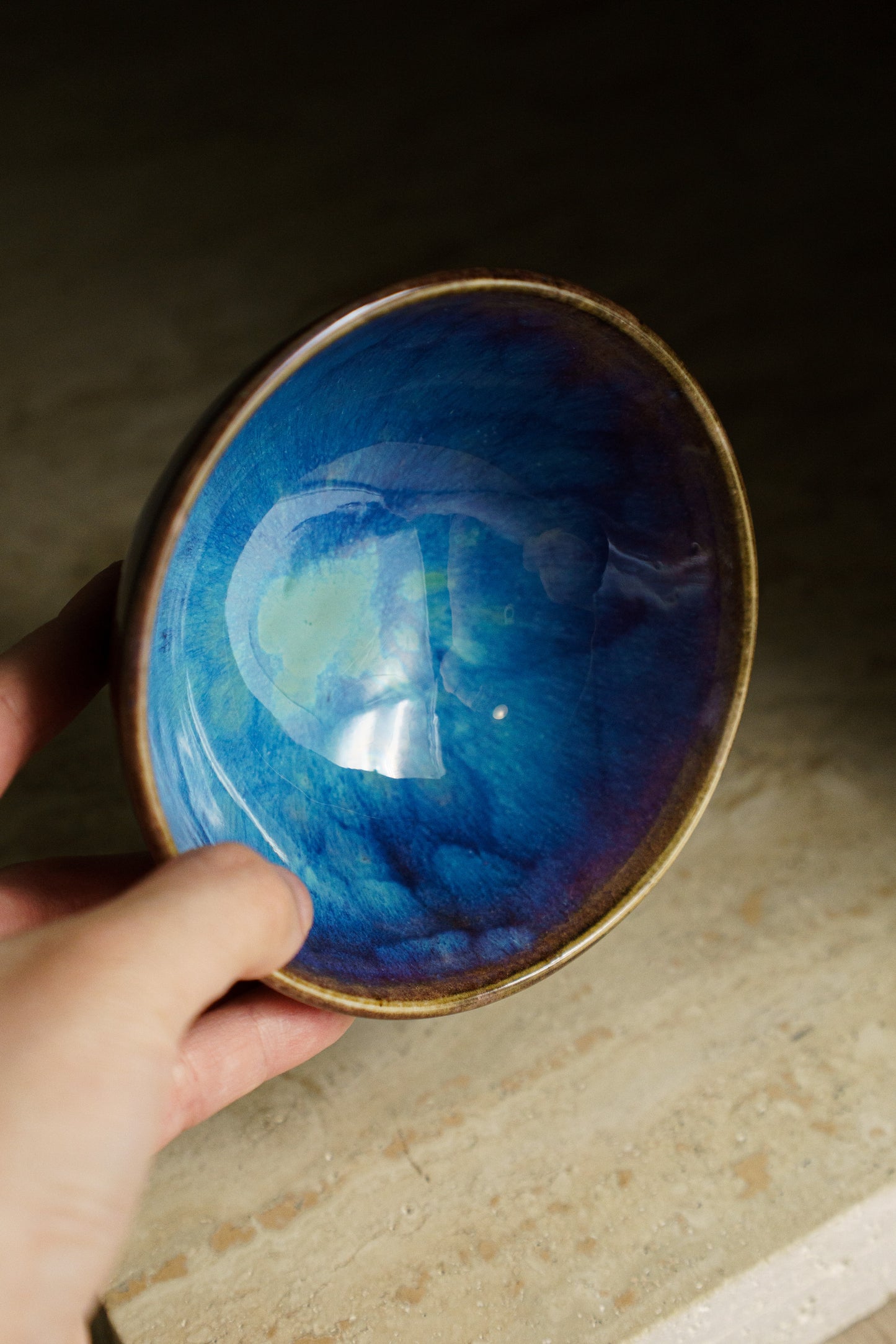 SECONDS- Small Ice Cream Bowl in Cerulean Blue