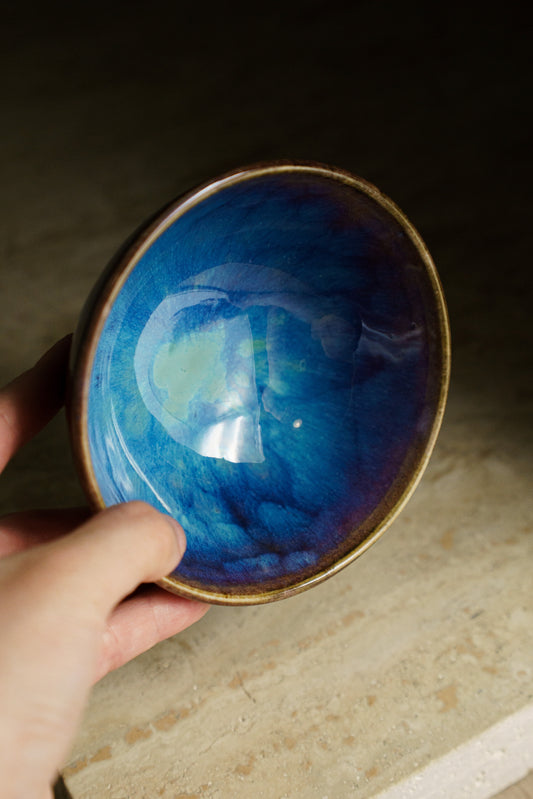 SECONDS- Small Ice Cream Bowl in Cerulean Blue