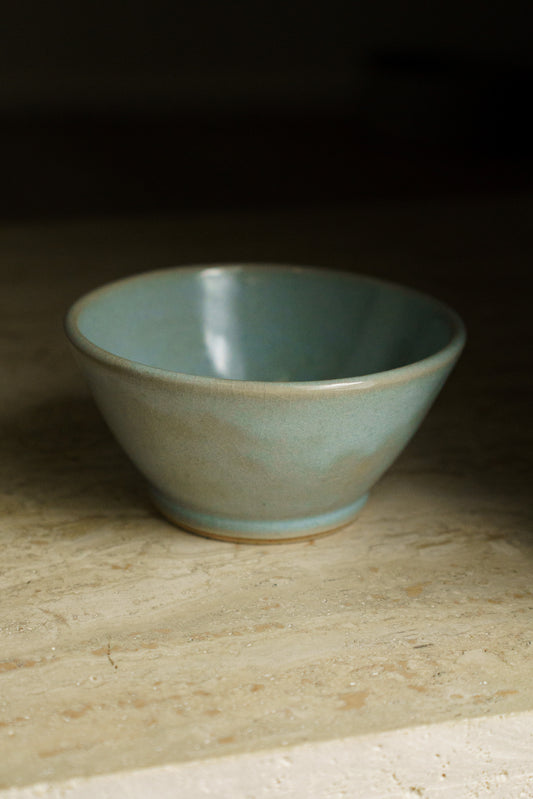 Small Ice Cream Bowl in Icy Crackle Blue