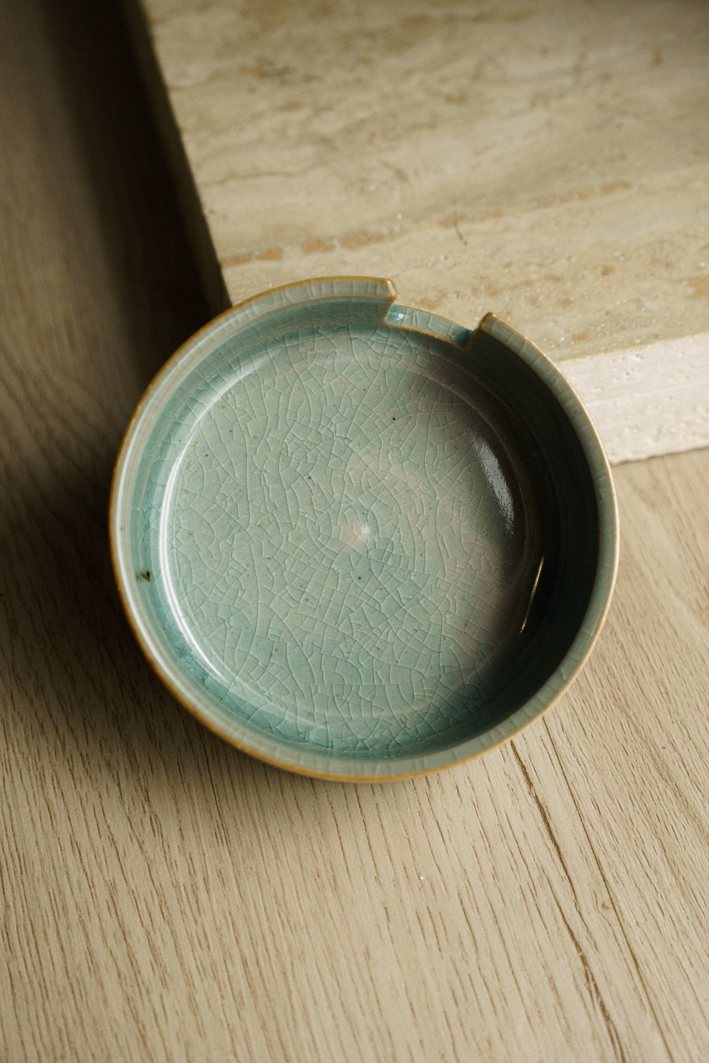 Medium Notched Mini Dish in Celadon