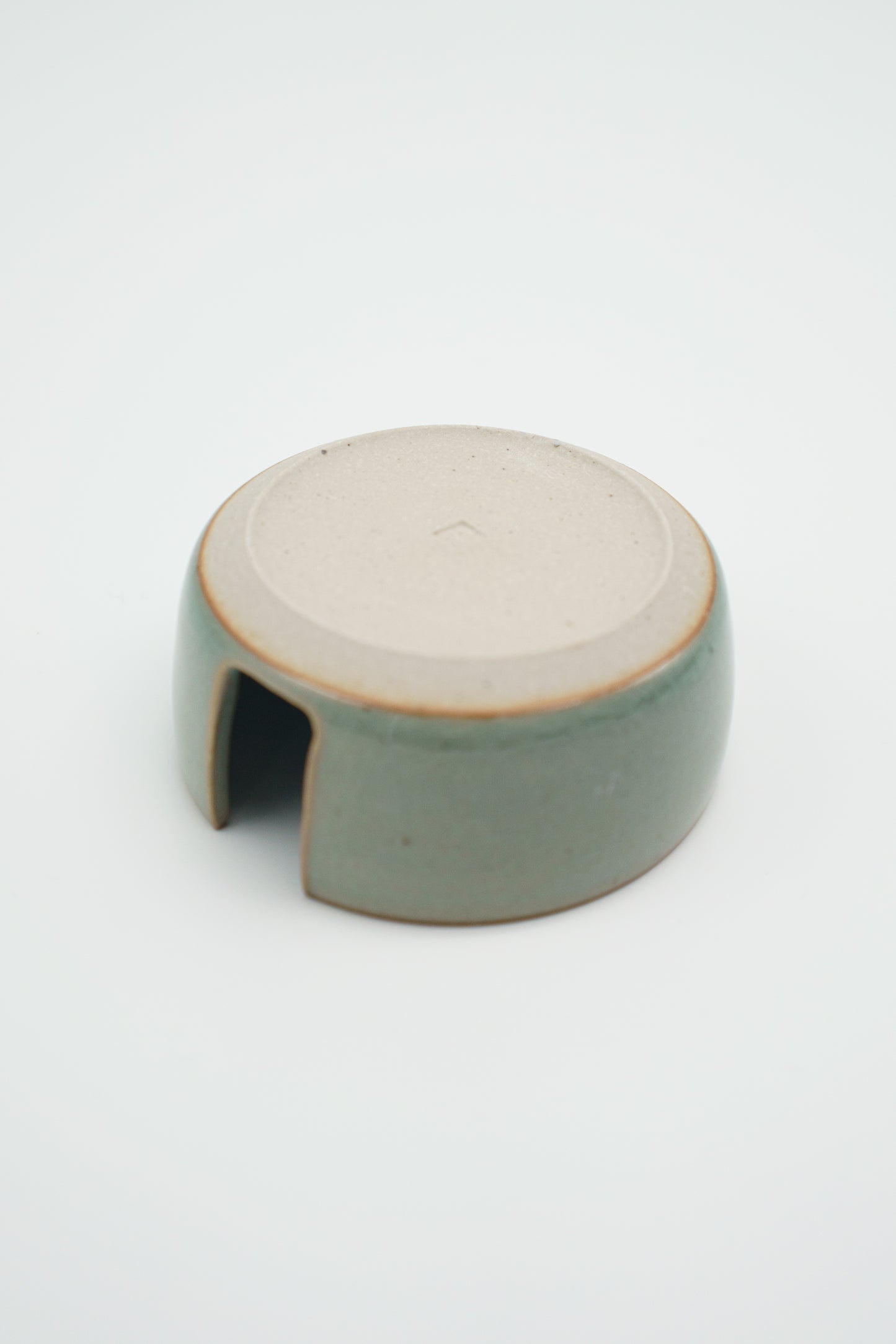 Small Notched Mini Dish in Celadon