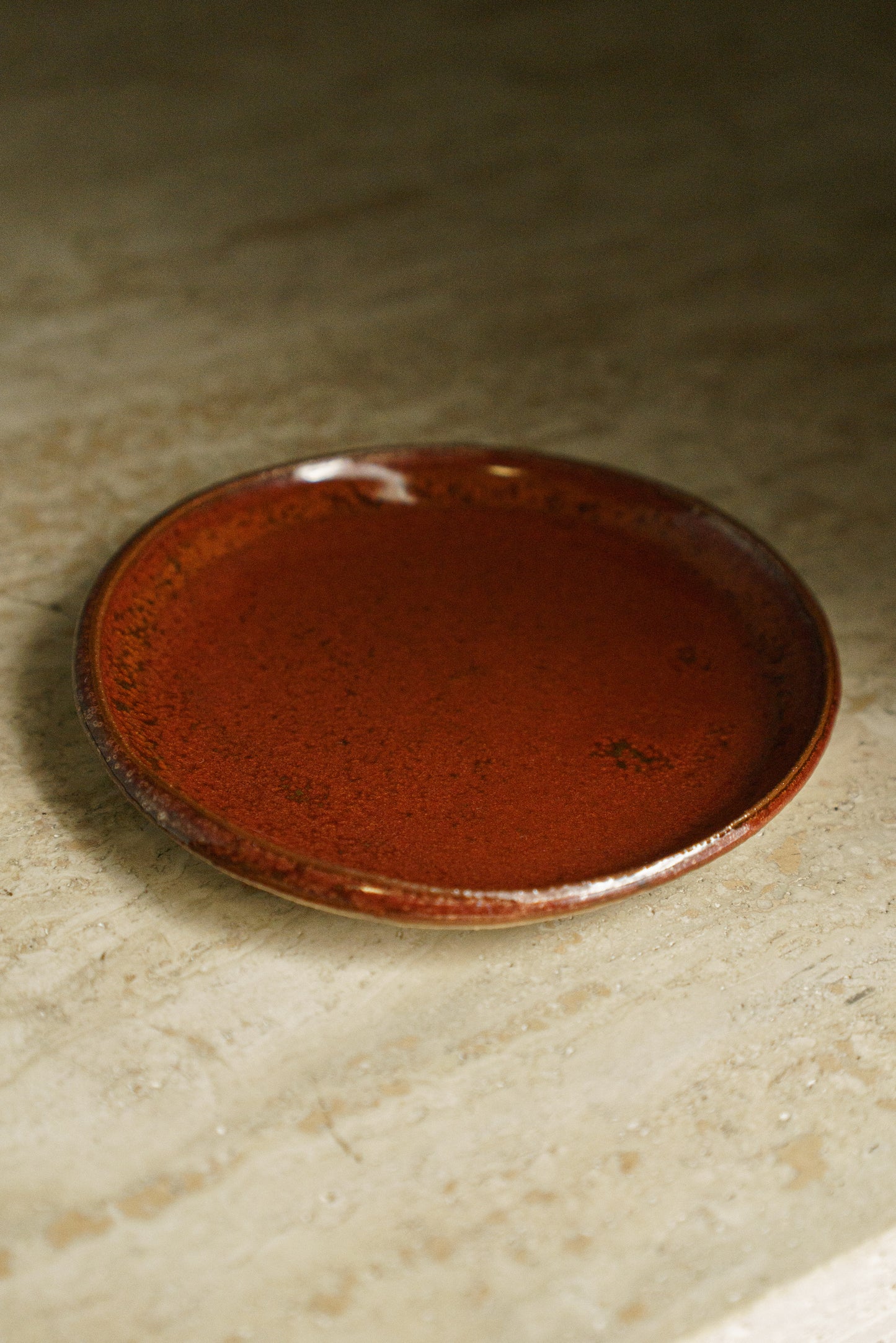 Small Wavy Dish in Ohata Red