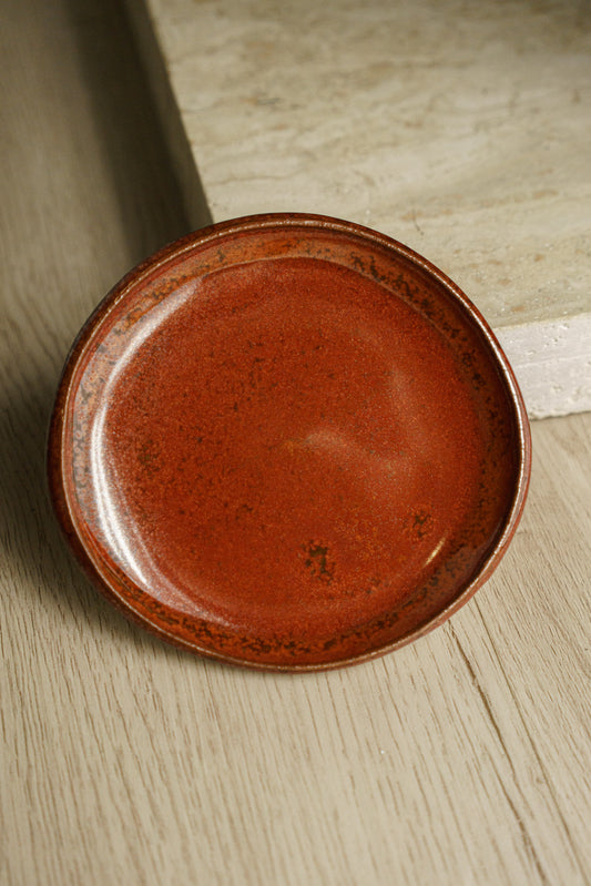 Small Wavy Dish in Ohata Red