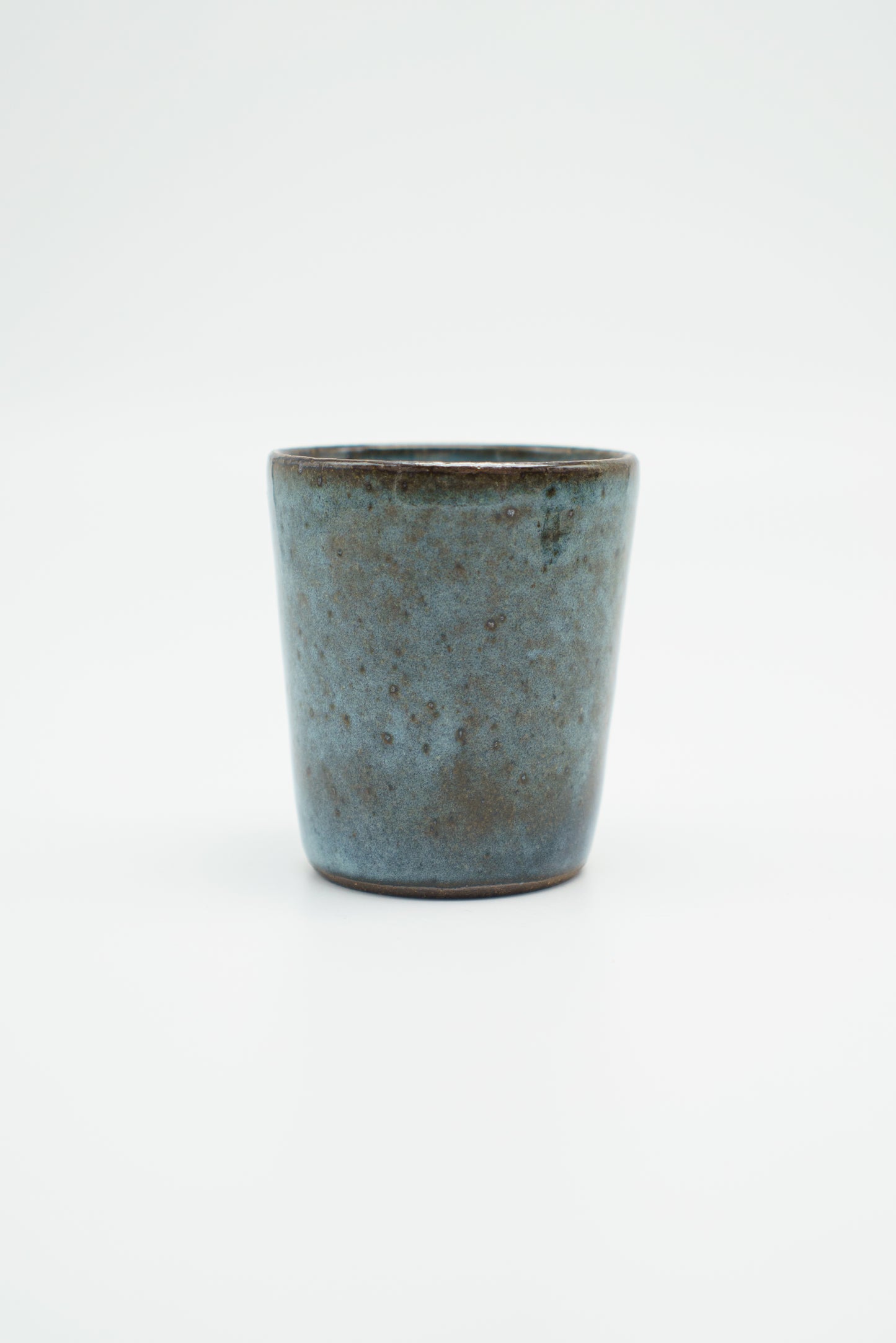 Icy Blue Cup on Dark Clay