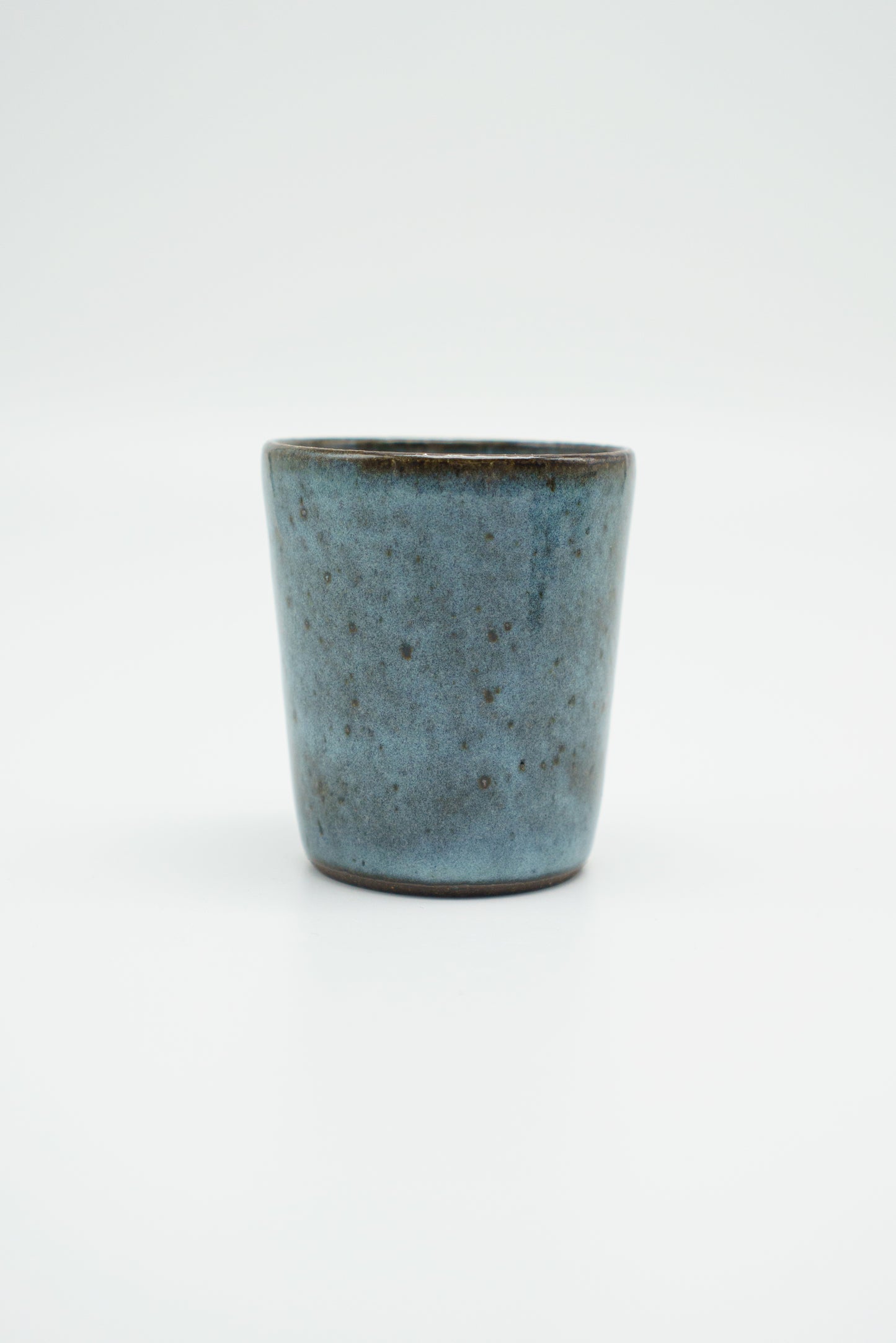 Icy Blue Cup on Dark Clay