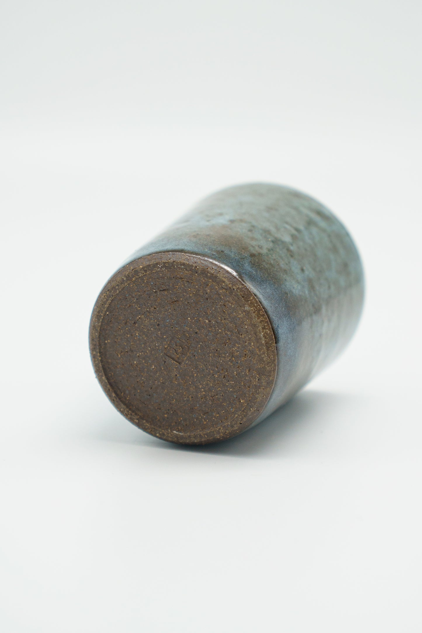 Icy Blue Cup on Dark Clay