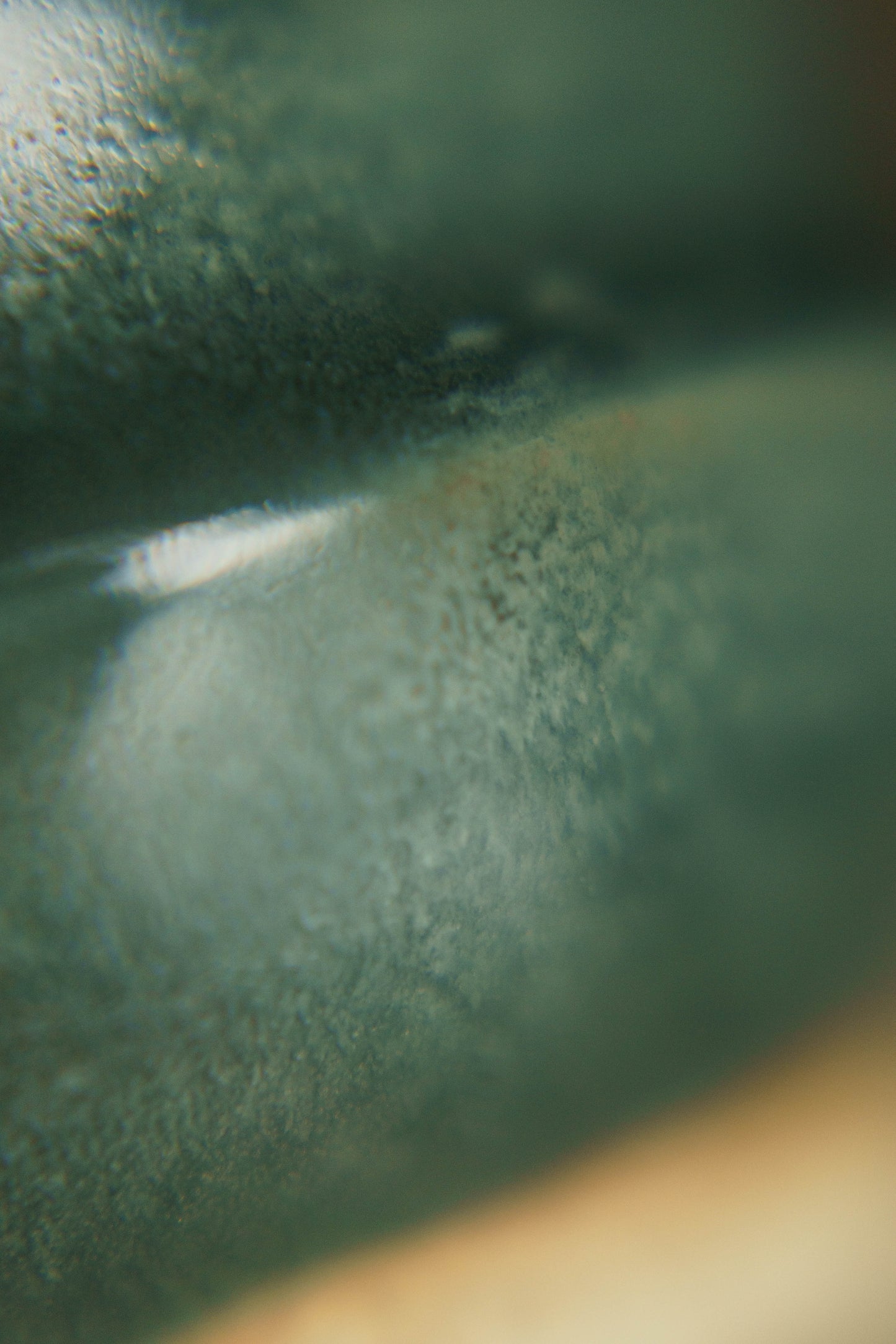 Ridged Teacup in Deep Turquoise