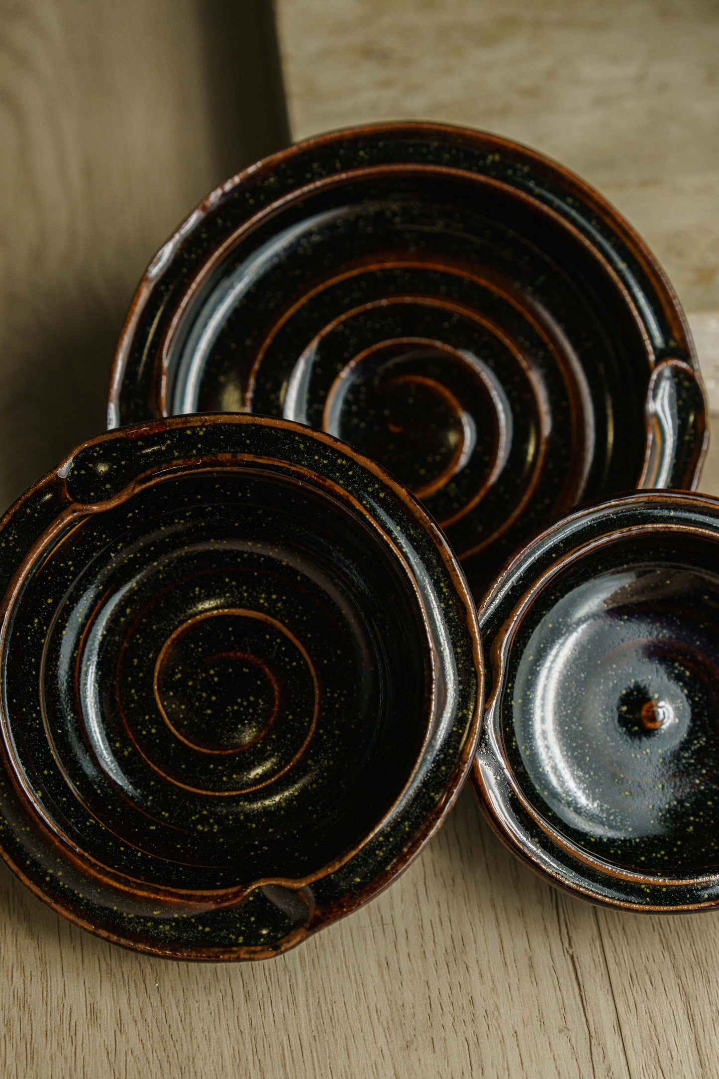 Nesting Teadust Bowls with Rims- Only Small Available