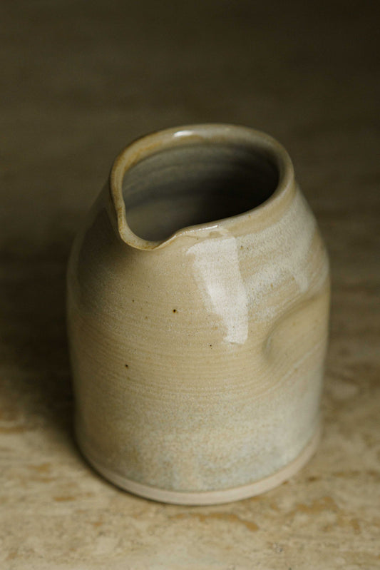 Dainty Indented Pourer in Frosted Sand