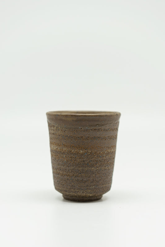 Taller Rustic Swirl Cup with Unglazed Exterior